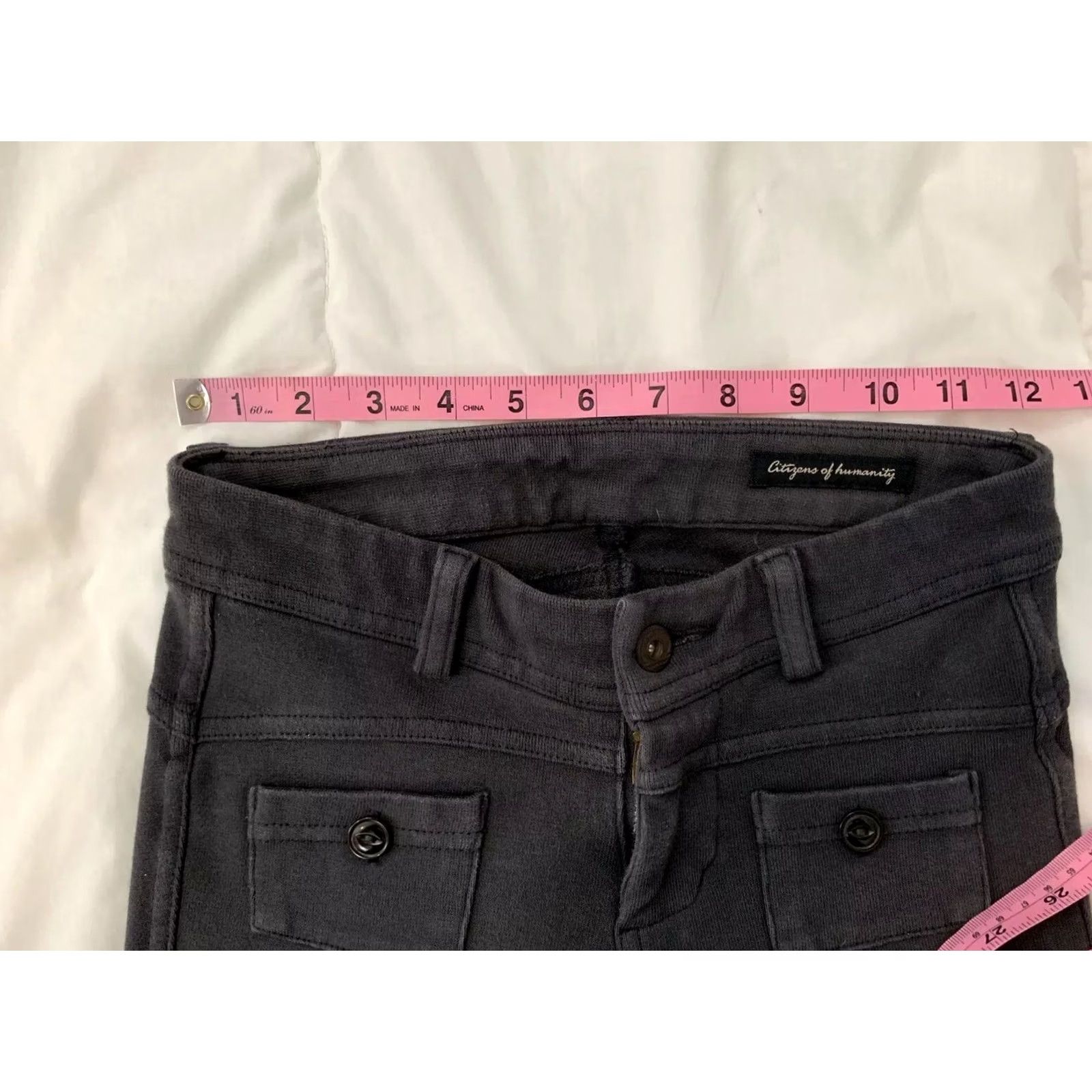 Citizens Of Humanity CITIZENS OF HUMANITY Gray Birkin Cotton Blend Skinny Ankle Pants Women's 24 Slim Jeans 24 Womens Shoes? Size 42" / US 20 - 3 Thumbnail