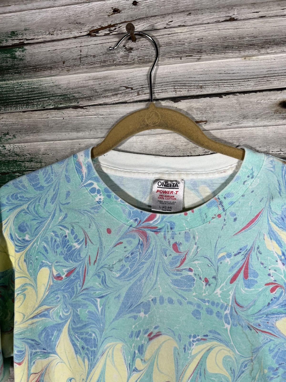 Vintage Vintage Tye Dye Shirt Size US L / EU 52-54 / 3 - 3 Thumbnail