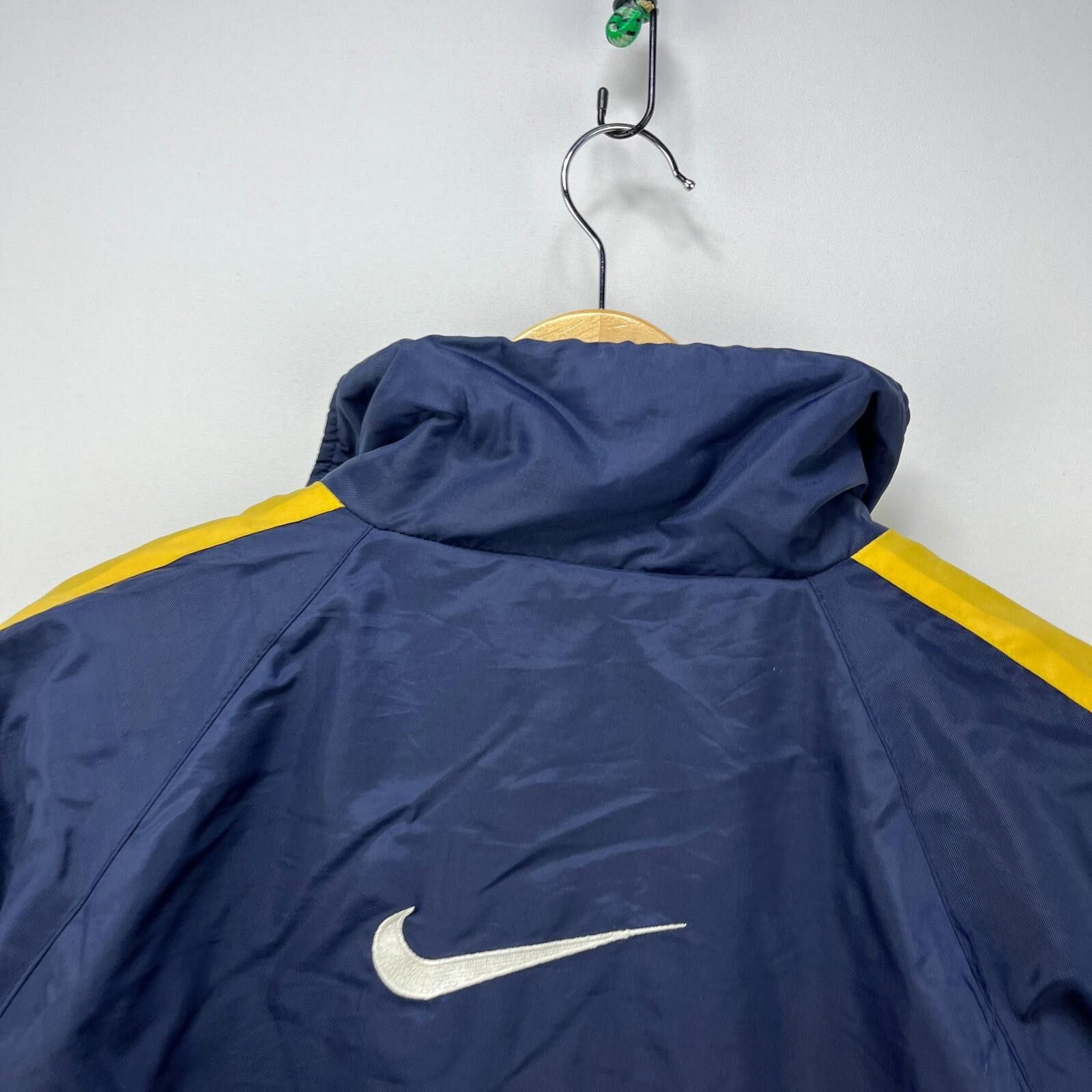 Nike Vintage 90s Nike Big Swoosh Jacket Fleece Lined Large Size US L / EU 52-54 / 3 - 9 Thumbnail