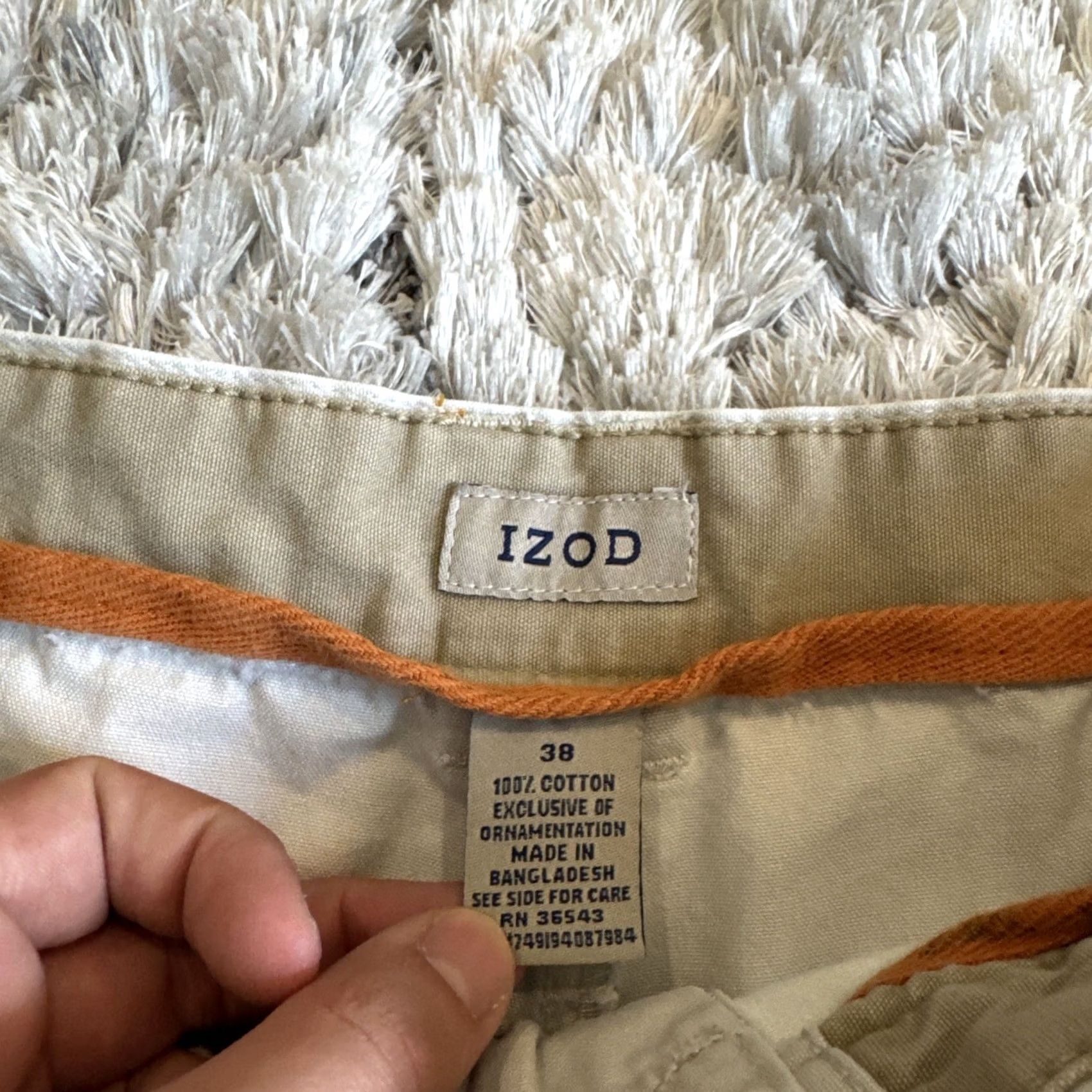Izod VINTAGE Izod Shorts Size 38 Gray Cream Casual Pockets Rare Y2K 00’s Men’s Size US 38 / EU 54 - 4 Thumbnail