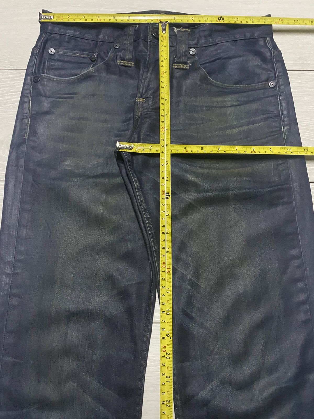 Levi's Levis Y2K Black Denim Distressed Slim Fit Jeans Size US 30 / EU 46 - 14 Thumbnail