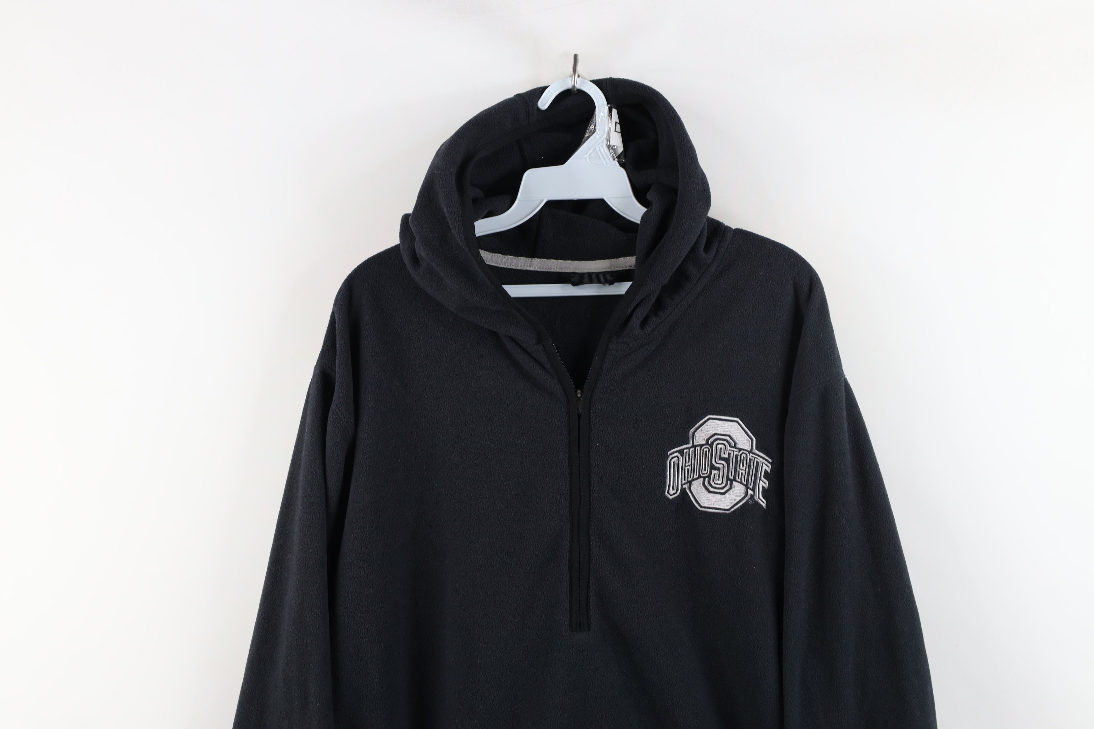 Nike × Vintage Vintage Nike Mini Swoosh Ohio State University Fleece Hoodie Size US XXL / EU 58 / 5 - 2 Thumbnail