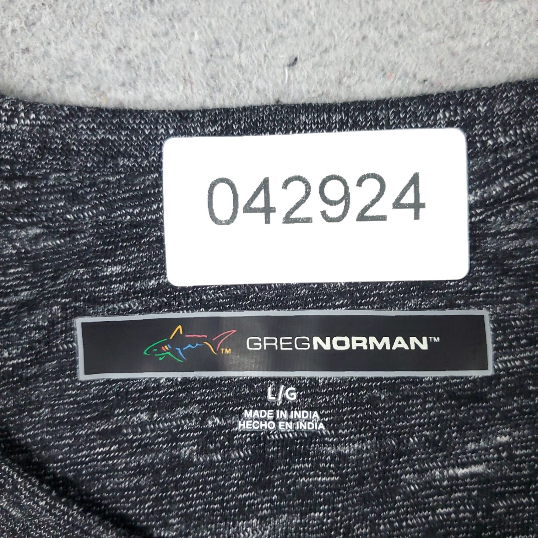 Logo 7 Greg Norman T Shirt Mens Large Gray Shark Logo Casual Short Sleeve Size US L / EU 52-54 / 3 - 7 Thumbnail