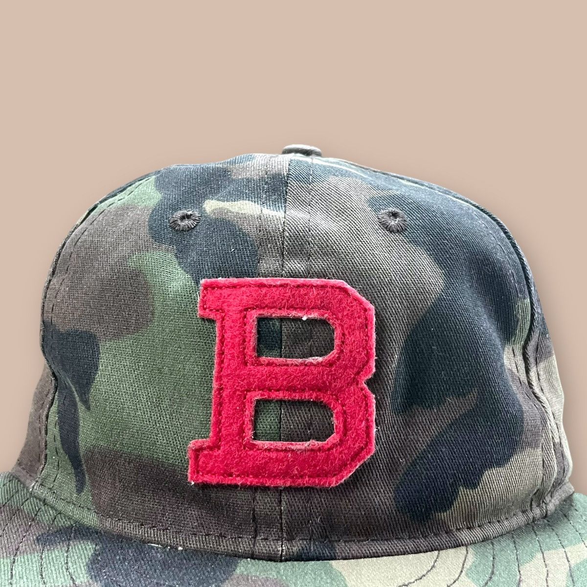 Ebbets Field Flannels Ebbets Field Flannels "B" Camo Fitted Cap Size ONE SIZE - 9 Thumbnail