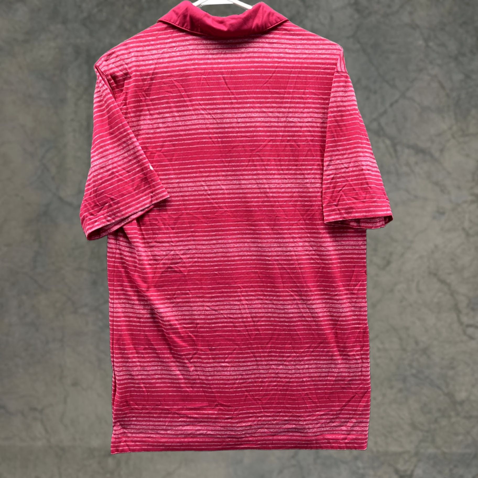 Nike Nike Golf Dri-FIT Polo Shirt Mens M Pink Stripe Tour Performance Golf Shirt Size US M / EU 48-50 / 2 - 1 Thumbnail