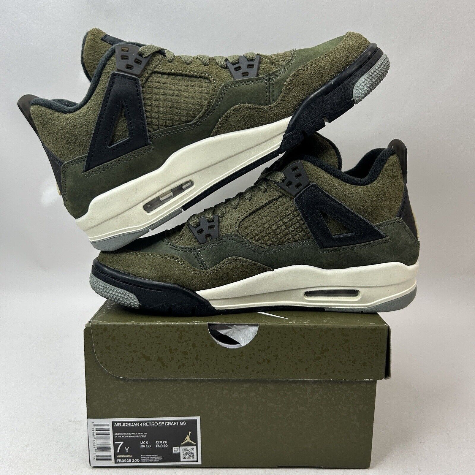Nike Nike Air Jordan Retro 4 SE Craft “Medium Olive” 2024 Size US 8.5 / IT 38.5 - 3 Thumbnail
