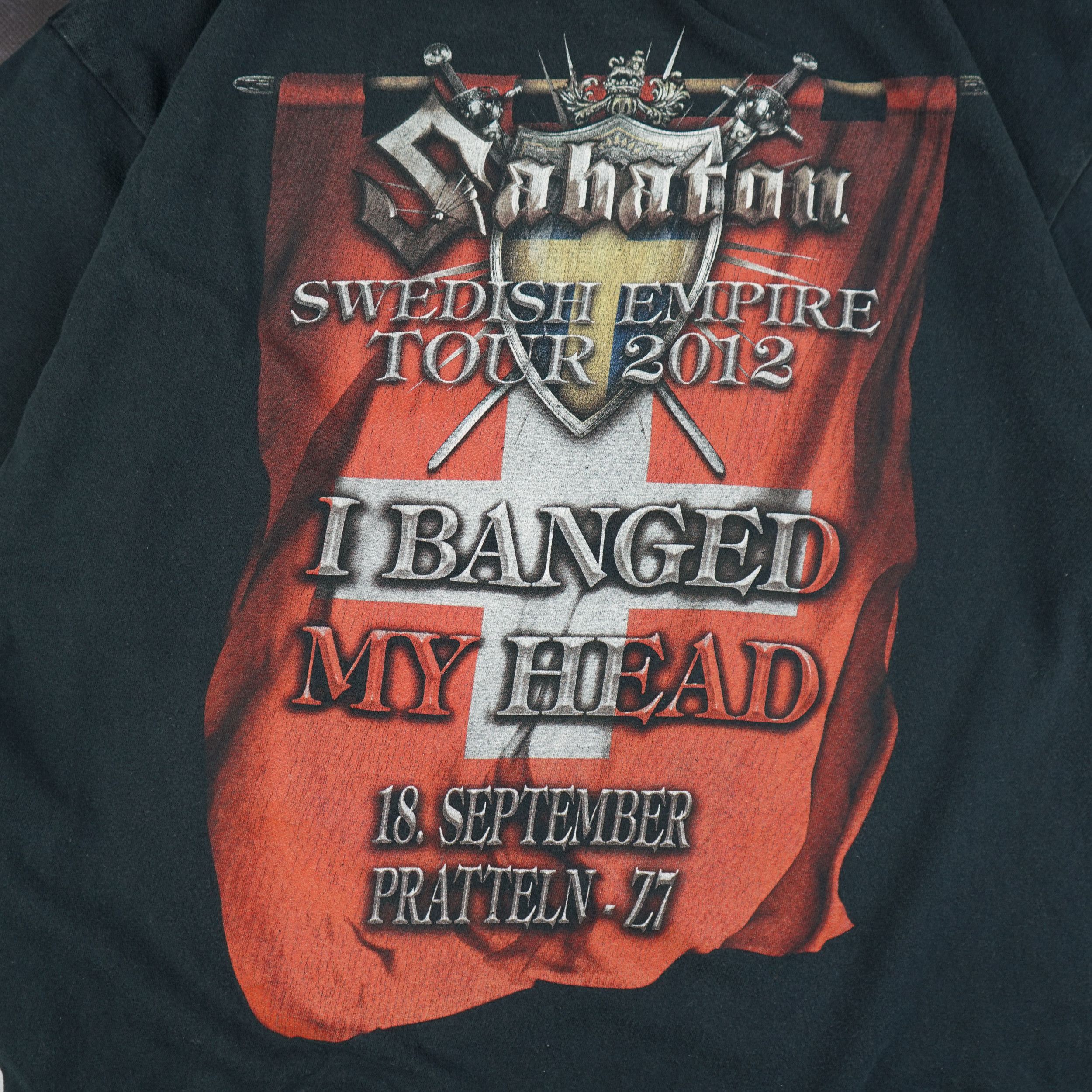 Band Tees × Vintage Vintage 2012 Sabaton Tour T-Shirt Size US L / EU 52-54 / 3 - 8 Thumbnail