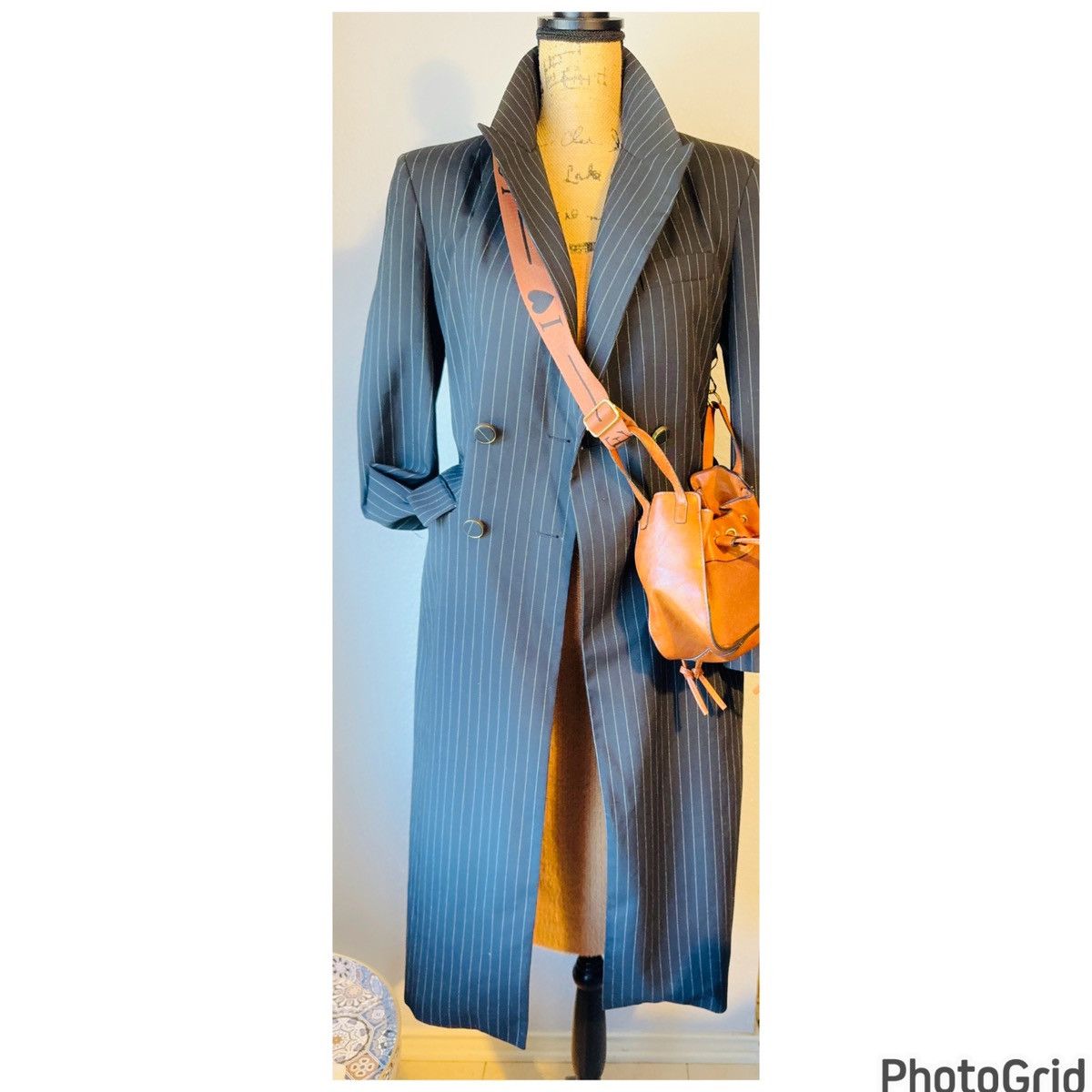 Zara ZARA Pinstriped Blazer Coat Size S / US 4 / IT 40 - 3 Thumbnail
