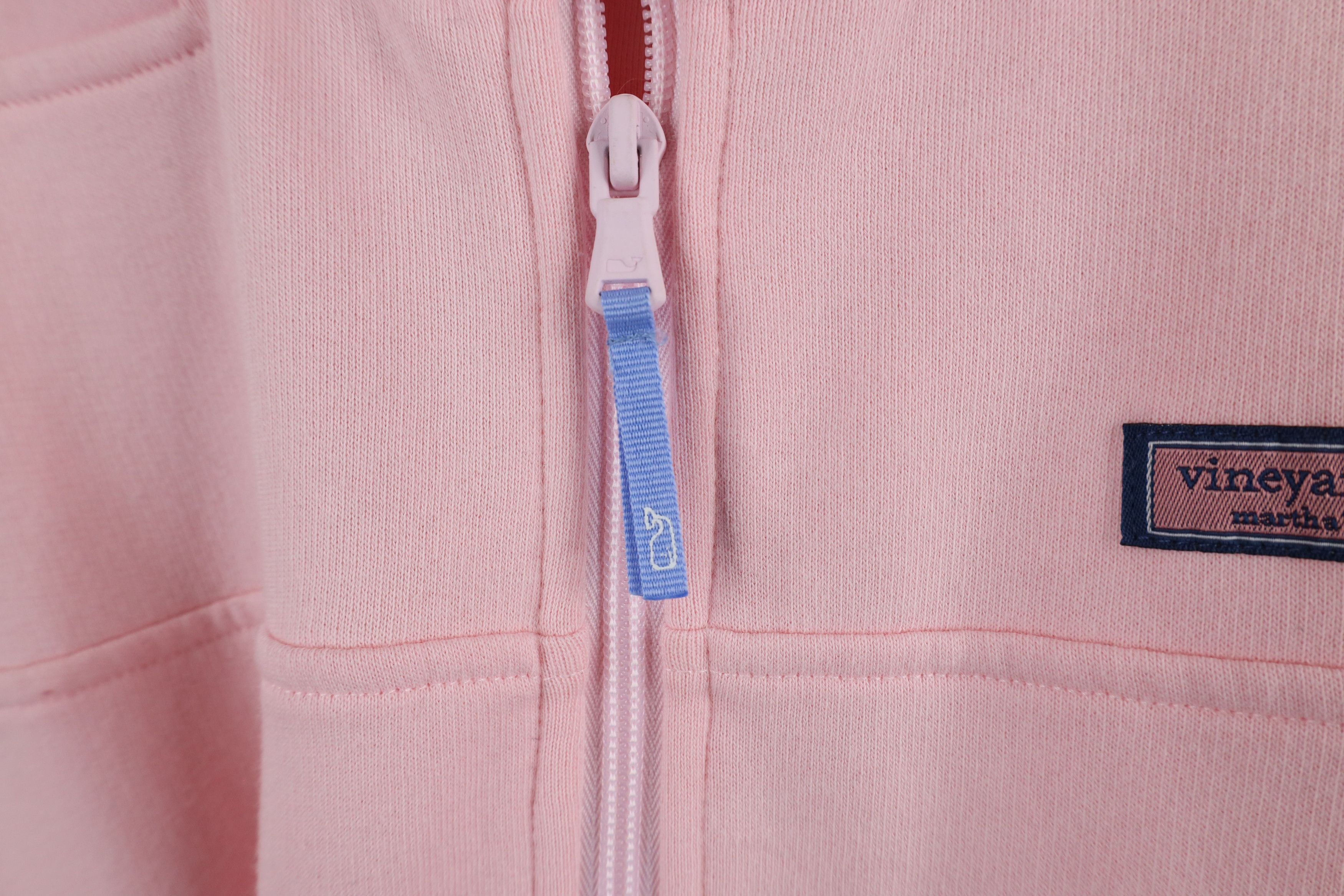 Vineyard Vines × Vintage Vineyard Vines Marthas Vineyard Half Zip Sweatshirt Pink Size XL / US 12-14 / IT 48-50 - 5 Thumbnail