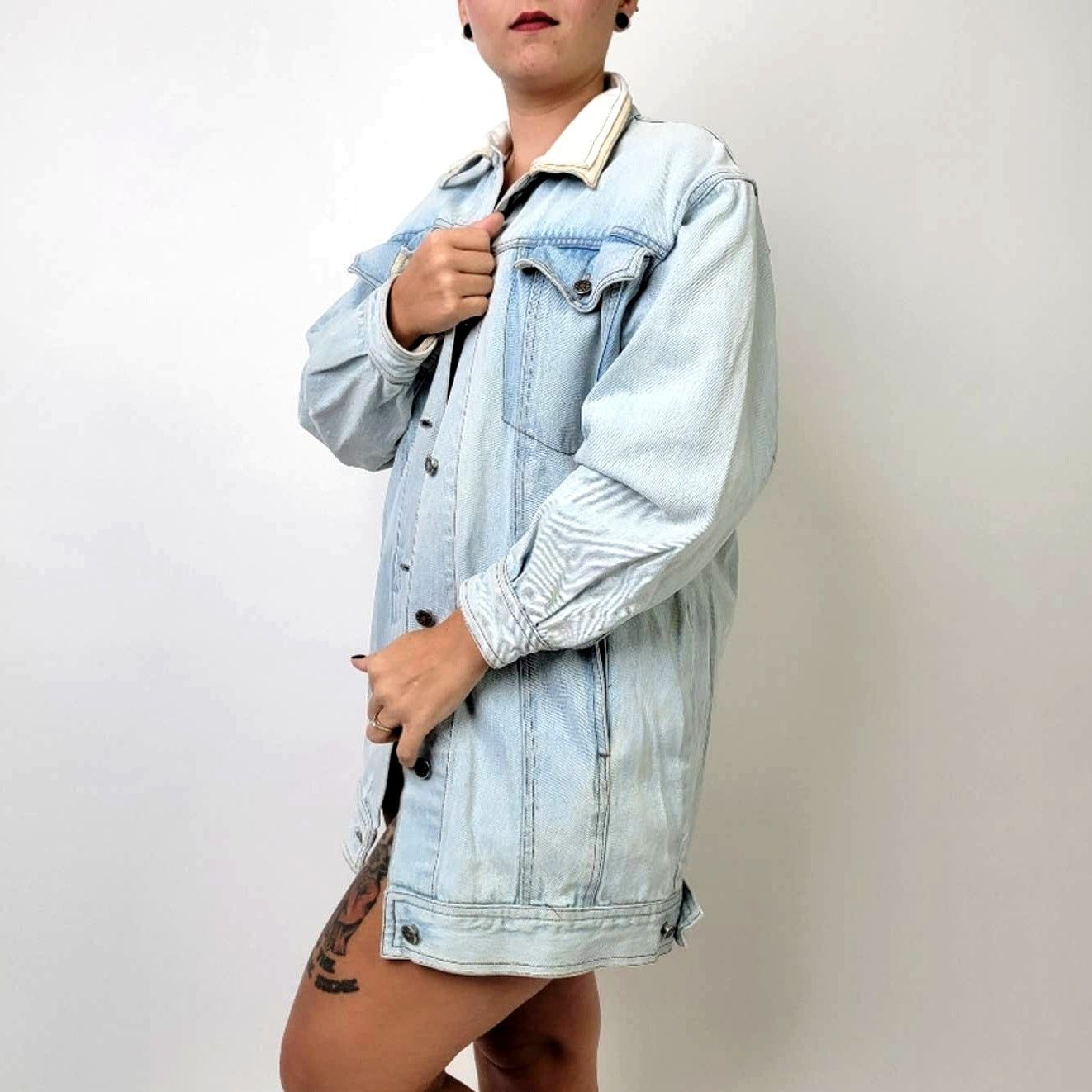 Vintage Vintage 90s IZZY Corduroy Denim Jean Jacket - S Size S / US 4 / IT 40 - 7 Thumbnail