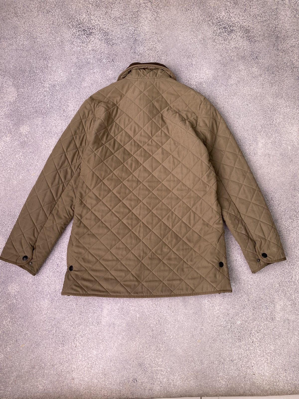 Barbour × Vintage Vintage Barbour Microfibre Polarquilt T Long Quilted Jacket Size US M / EU 48-50 / 2 - 14 Thumbnail