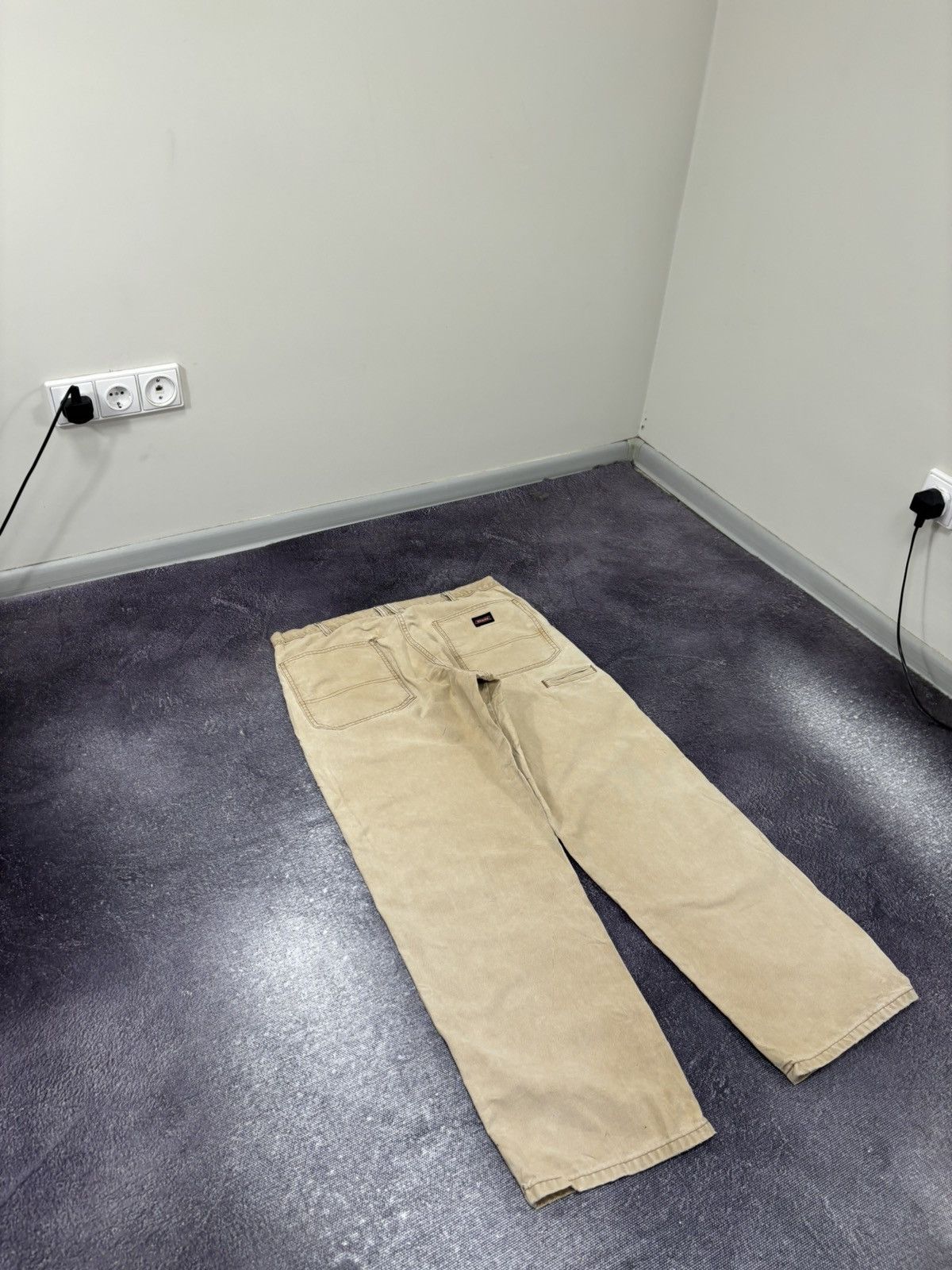 Dickies Vintage Dickies Faded Cream USA Hype Baggy Pants Jeans Size US 36 / EU 52 - 4 Thumbnail