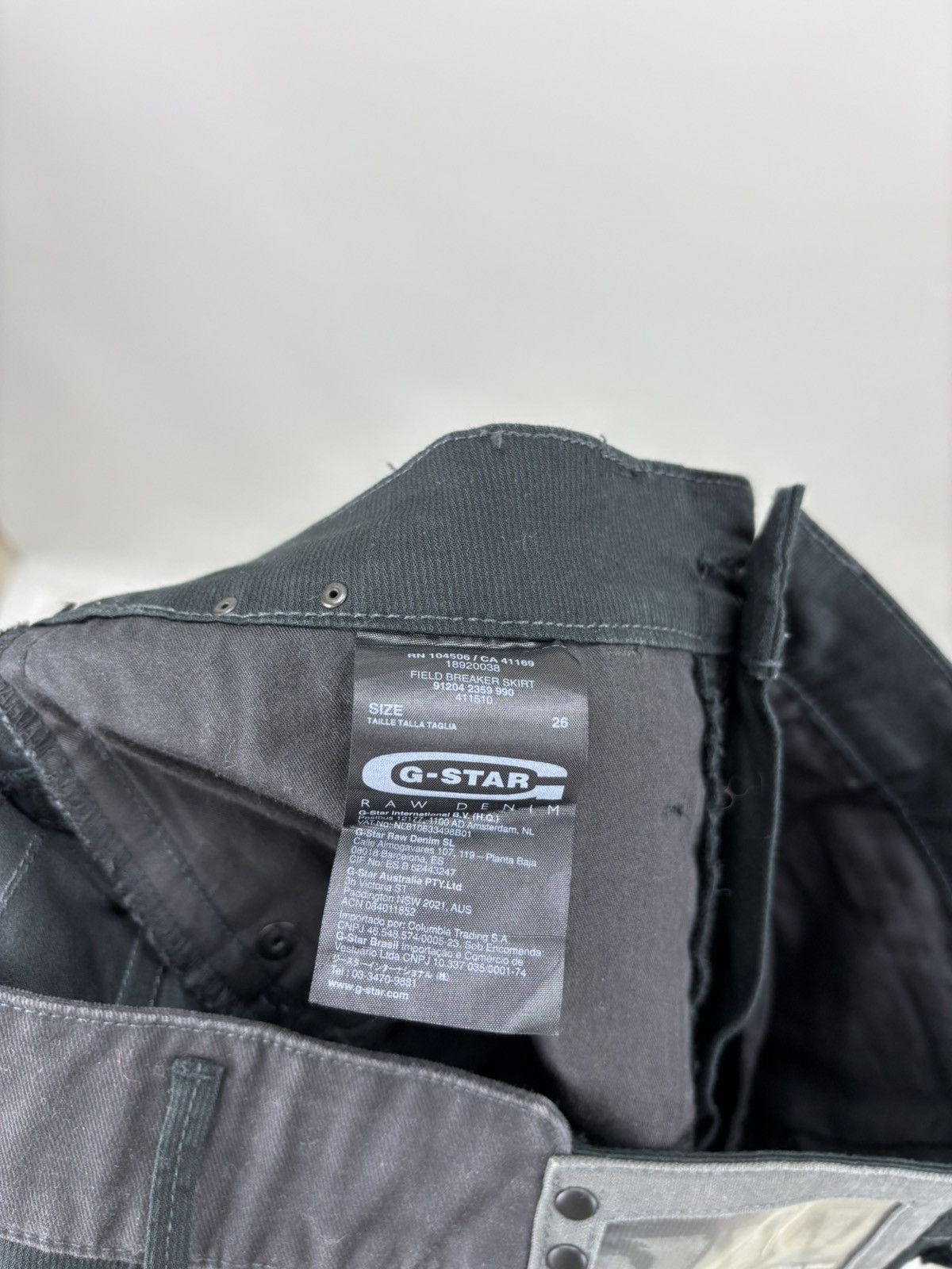 G-Star Womens cargo skirt Y2k G Star Raw Size 26 Color Black Size 25" / US 0 / IT 36 - 8 Thumbnail
