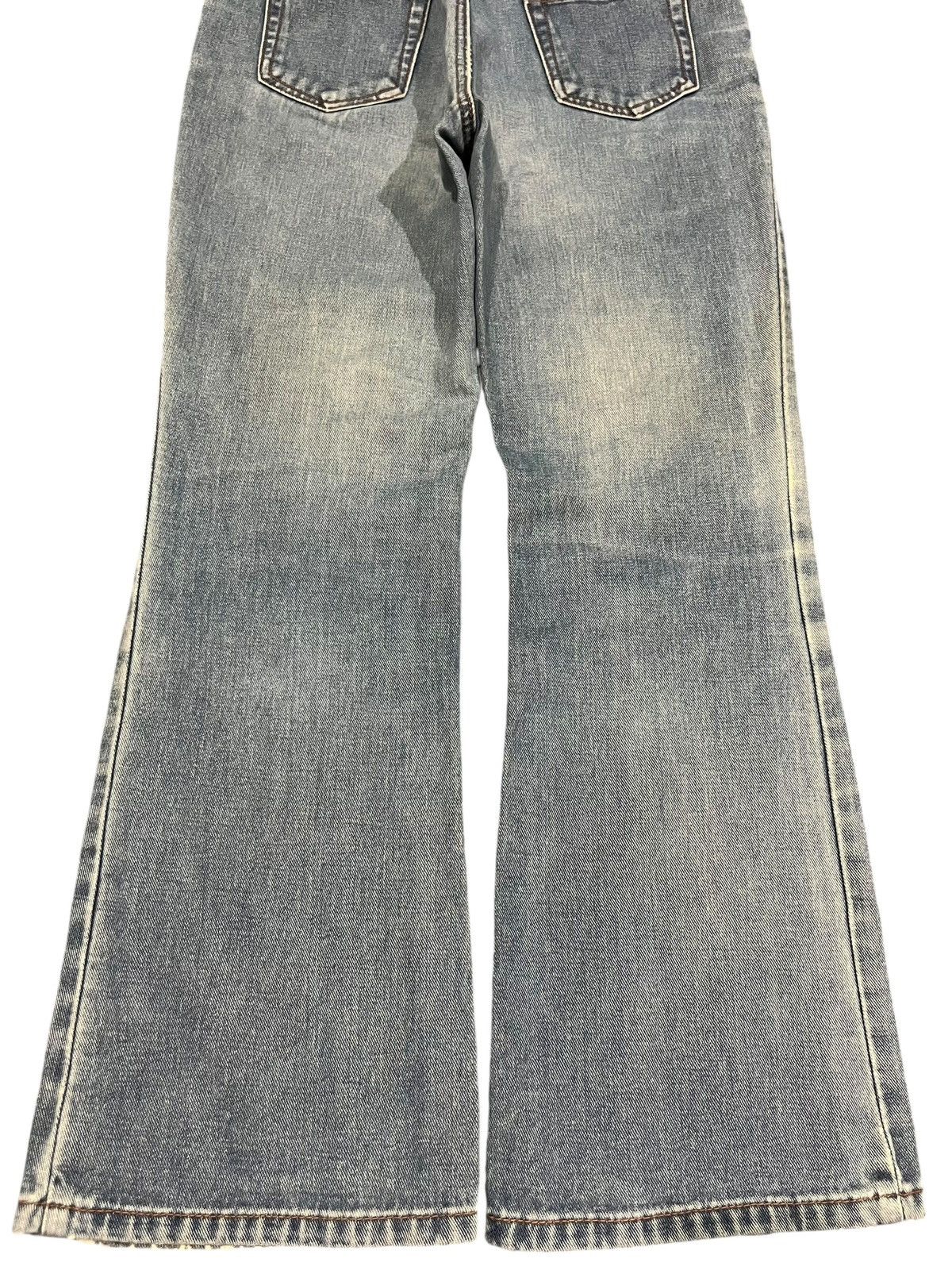 Hysteric Glamour × Japanese Brand Vintage Japanese Brand Blue Washed Distressed Flare Jeans Size 26" / US 2 / IT 38 - 7 Thumbnail