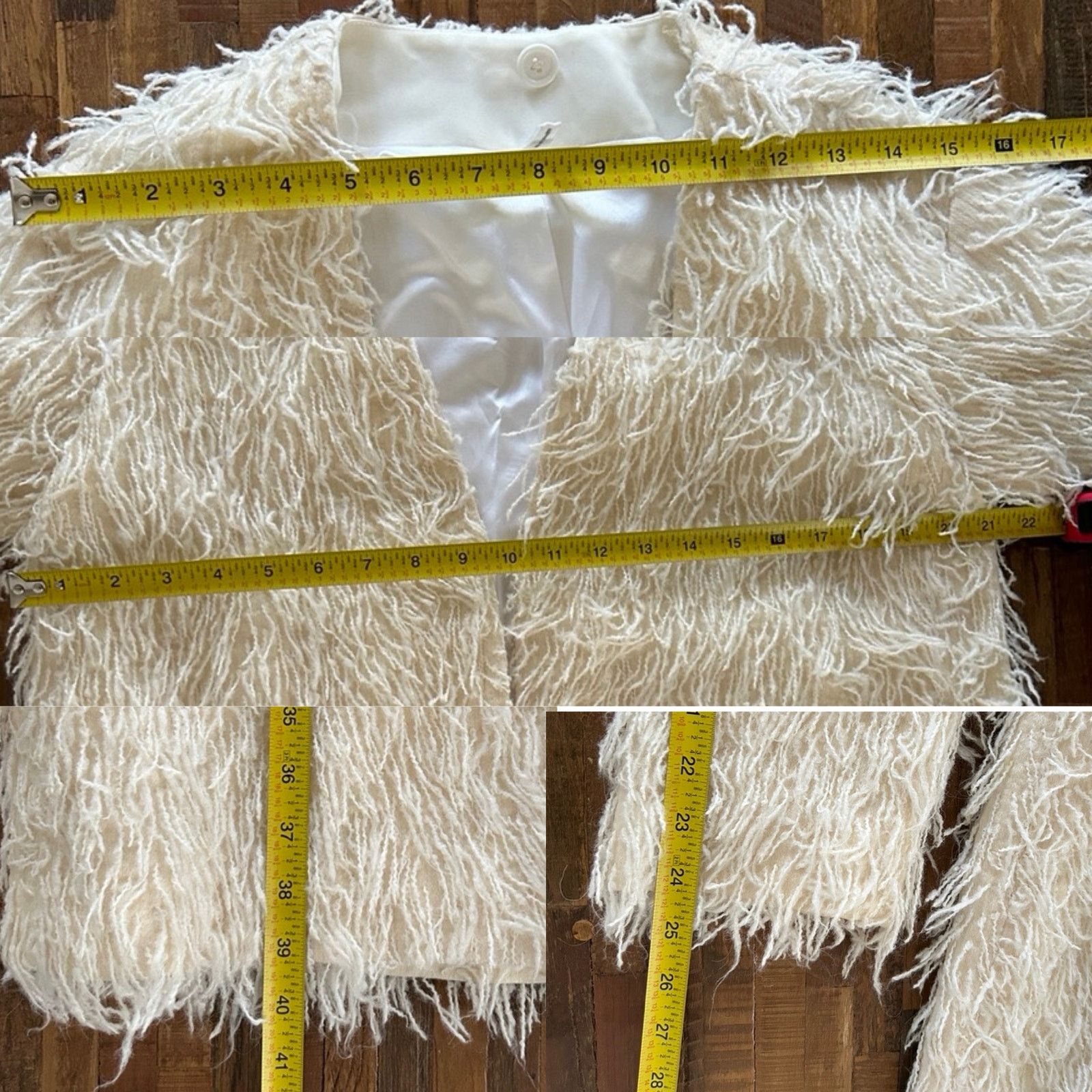 Helmut Lang Helmut Lang Wool-Blend Fringe Coat, Size XS Size XS / US 0-2 / IT 36-38 - 9 Thumbnail