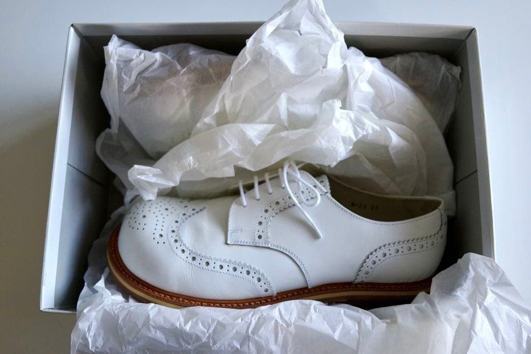 Christopher Nemeth *Brand New* White Leather Shoes Size US 9 / EU 42 - 4 Thumbnail