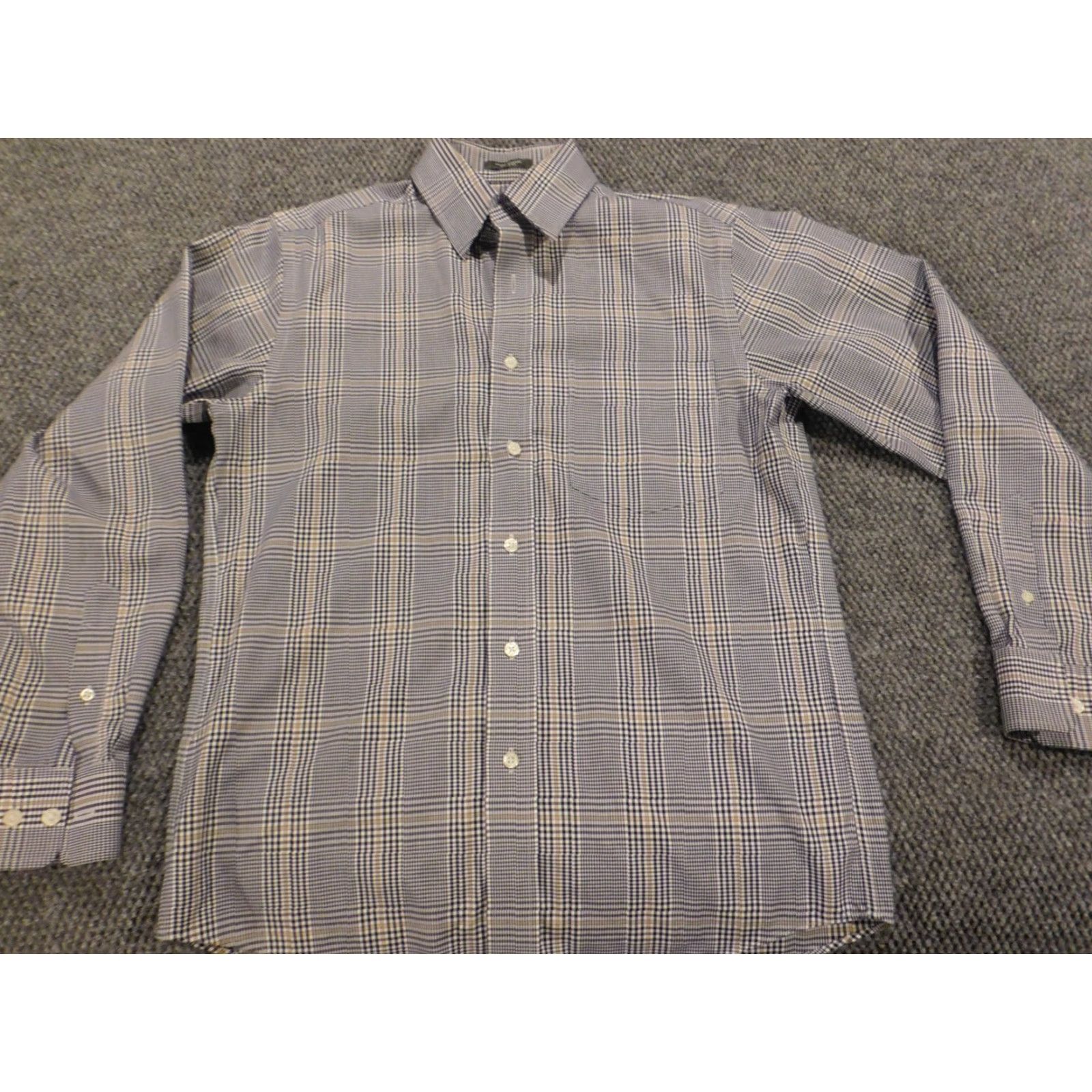 Eddie Bauer Eddie Bauer Shirt Mens Small Blue Plaid Button-Down Regular Fit Pocketed Cotton Wool Knit Size US S / EU 44-46 / 1 - 2 Thumbnail
