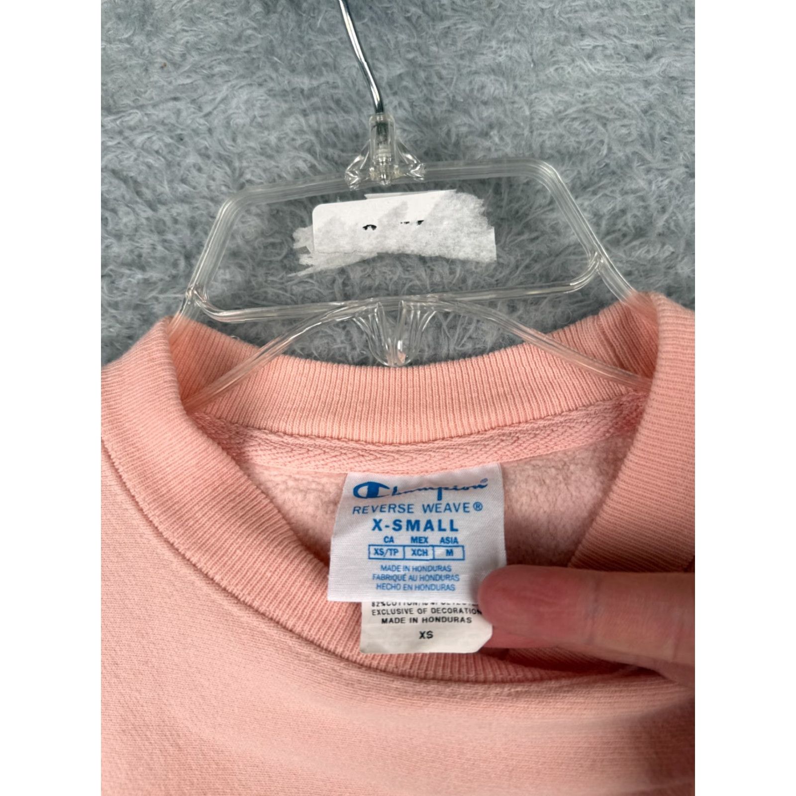 Champion Champion Sweatshirt Women Extra Smal Pink Reverse Weave Pullover Crew Size XS / US 0-2 / IT 36-38 - 7 Thumbnail