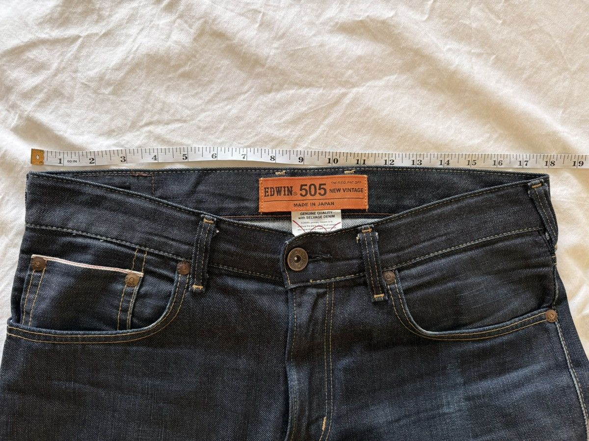 Edwin Edwin 505 Harajuku Shop Special Selvedge Jeans – 32x33 Size US 32 / EU 48 - 3 Thumbnail