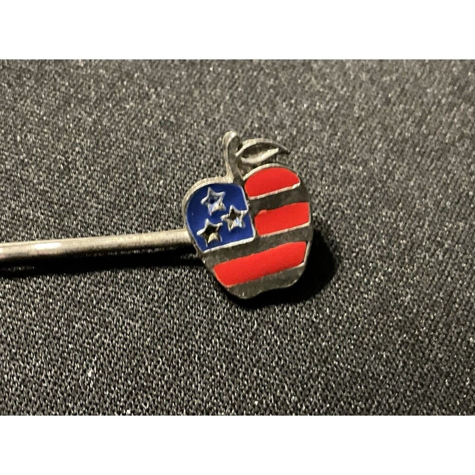 Other Vintage Set Of 8 American Patriotic Enamel Hair Pins Size ONE SIZE - 3 Thumbnail