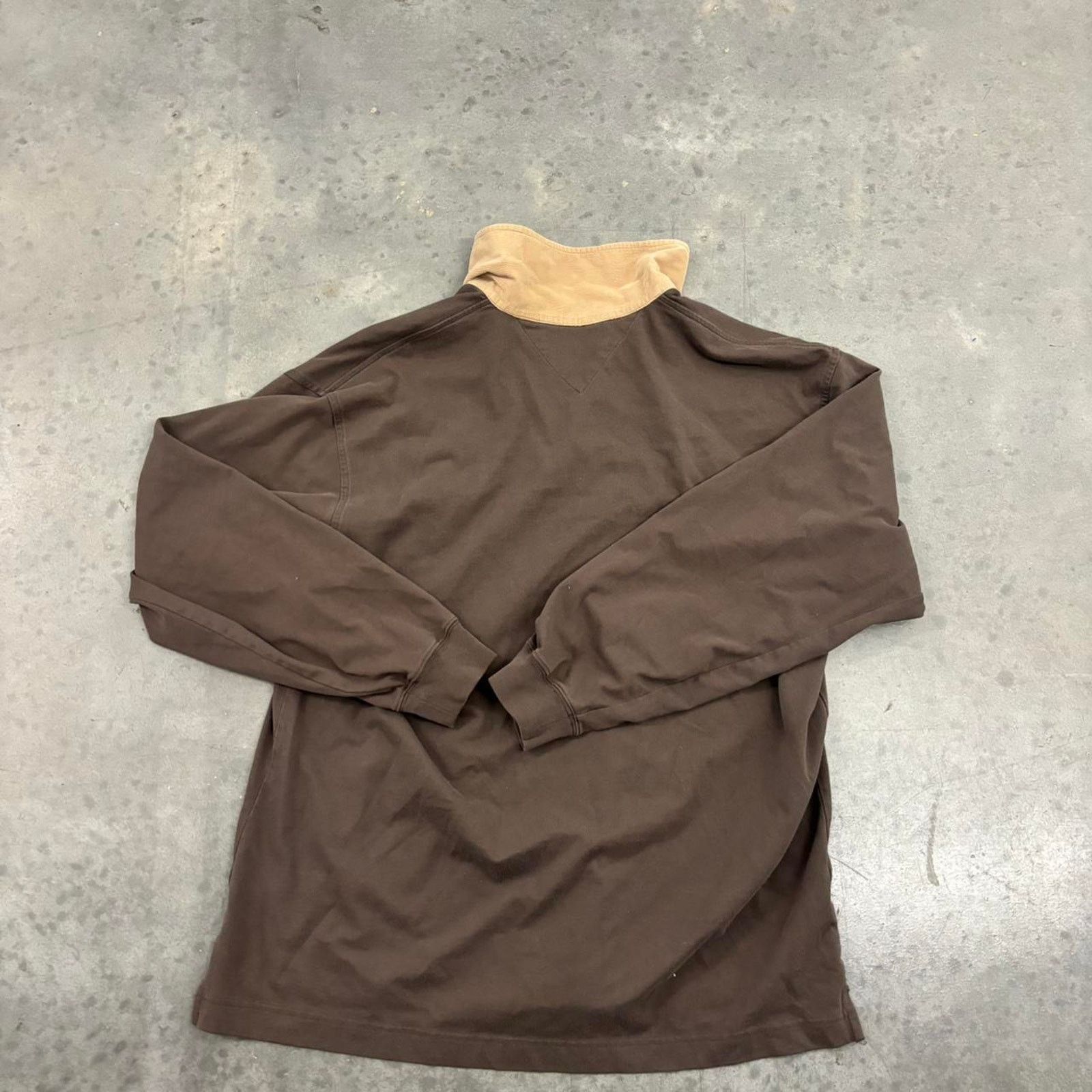 Tommy Hilfiger Vintage Y2K Style Tommy Hilfiger Brown Rugby Style Shirt Size US XL / EU 56 / 4 - 6 Thumbnail