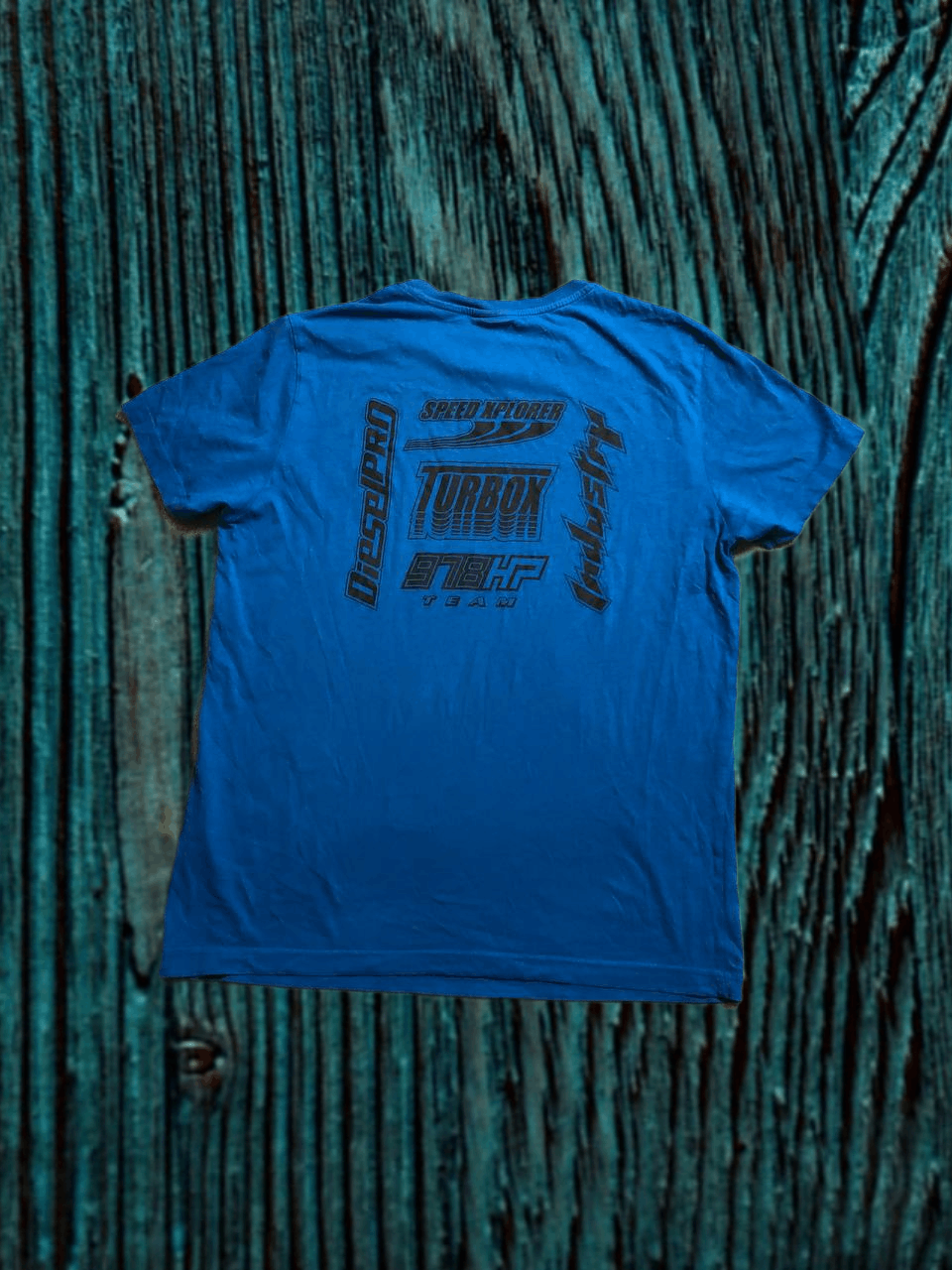 Diesel Men's LARGE Diesel T-Diego Graphic Sky Blue T Shirt Size US L / EU 52-54 / 3 - 1 Thumbnail