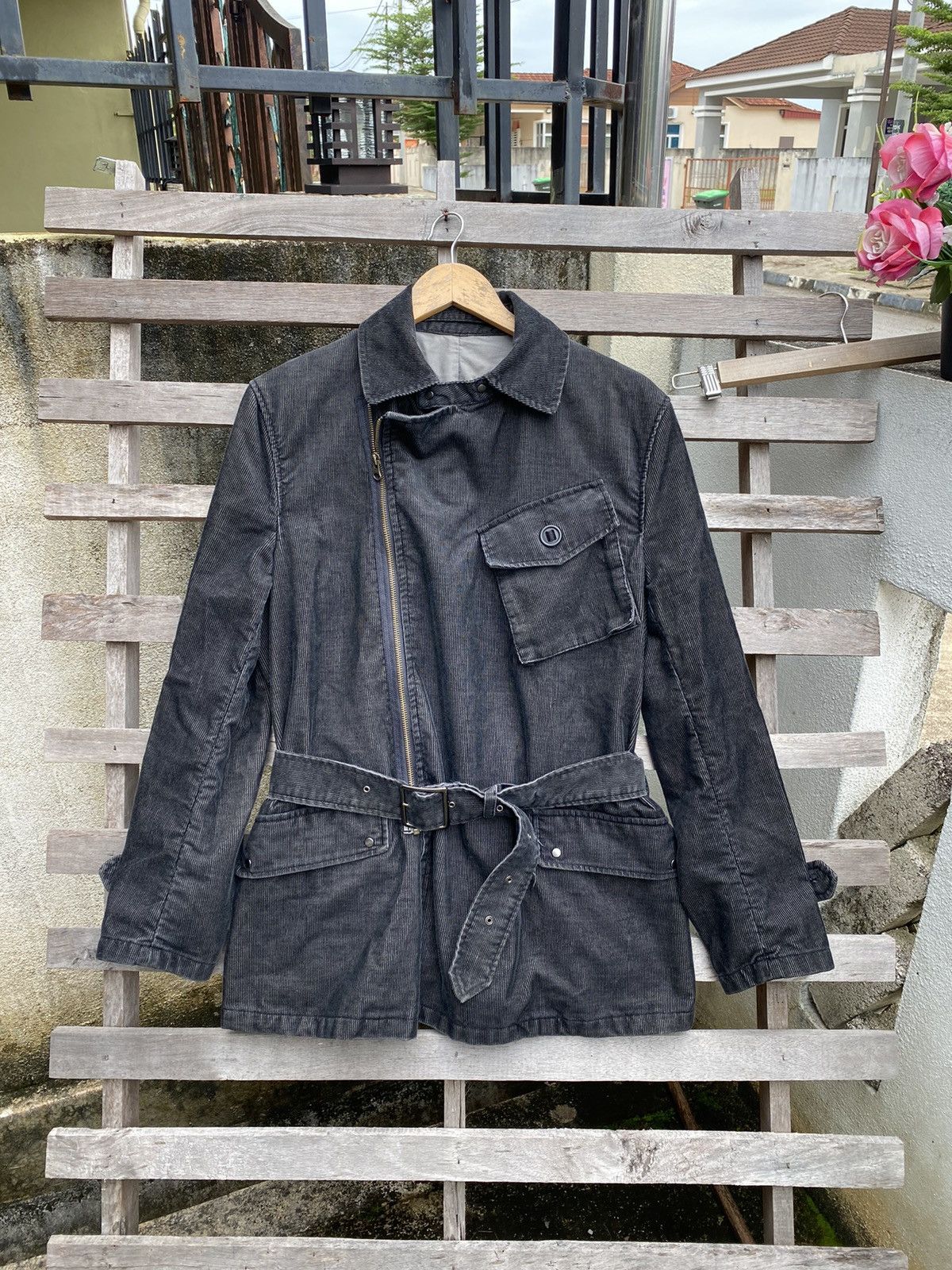 If Six Was Nine 🔥 Rare 🔥 Vintage PPFM Punk Style Corduroy Jacket Size M / US 6-8 / IT 42-44 - 4 Thumbnail