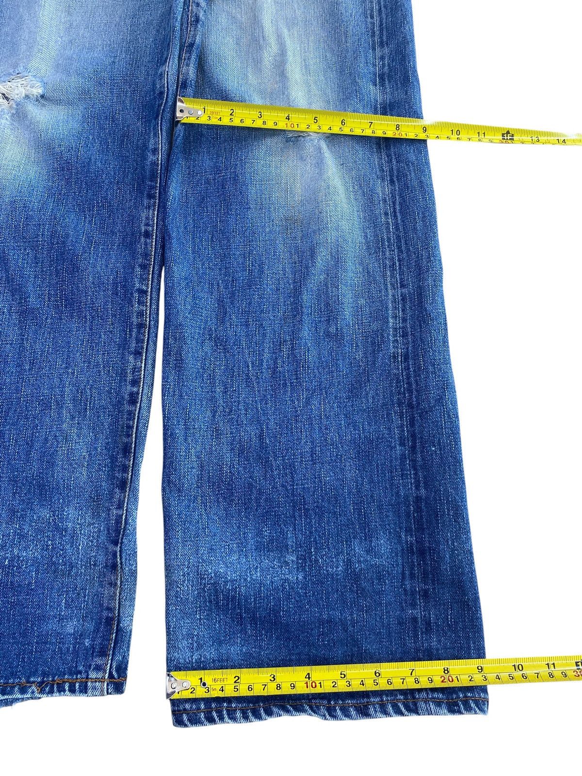 KOJIMA GENES Kojima Genes Faded Wash Ripped Style Selvedge Jeans Size US 32 / EU 48 - 8 Thumbnail