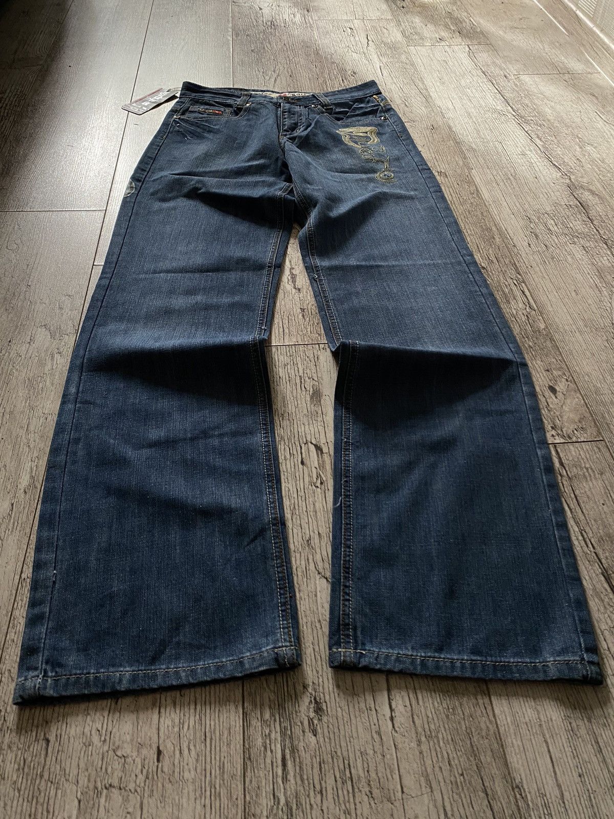 パンツ Japanese label 00s archive ML Jeans BK Rare 00s Archive TORNADO MART Tattoo Flare Jeans japanese