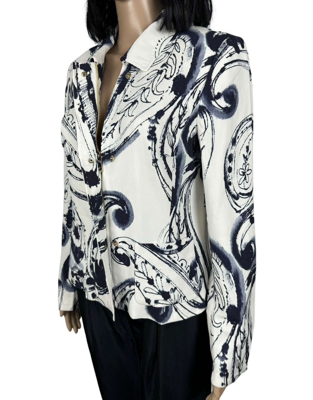 Escada Escada Printed Fair Isle Jacket Viscose size 38 Size S / US 4 / IT 40 - 14 Thumbnail