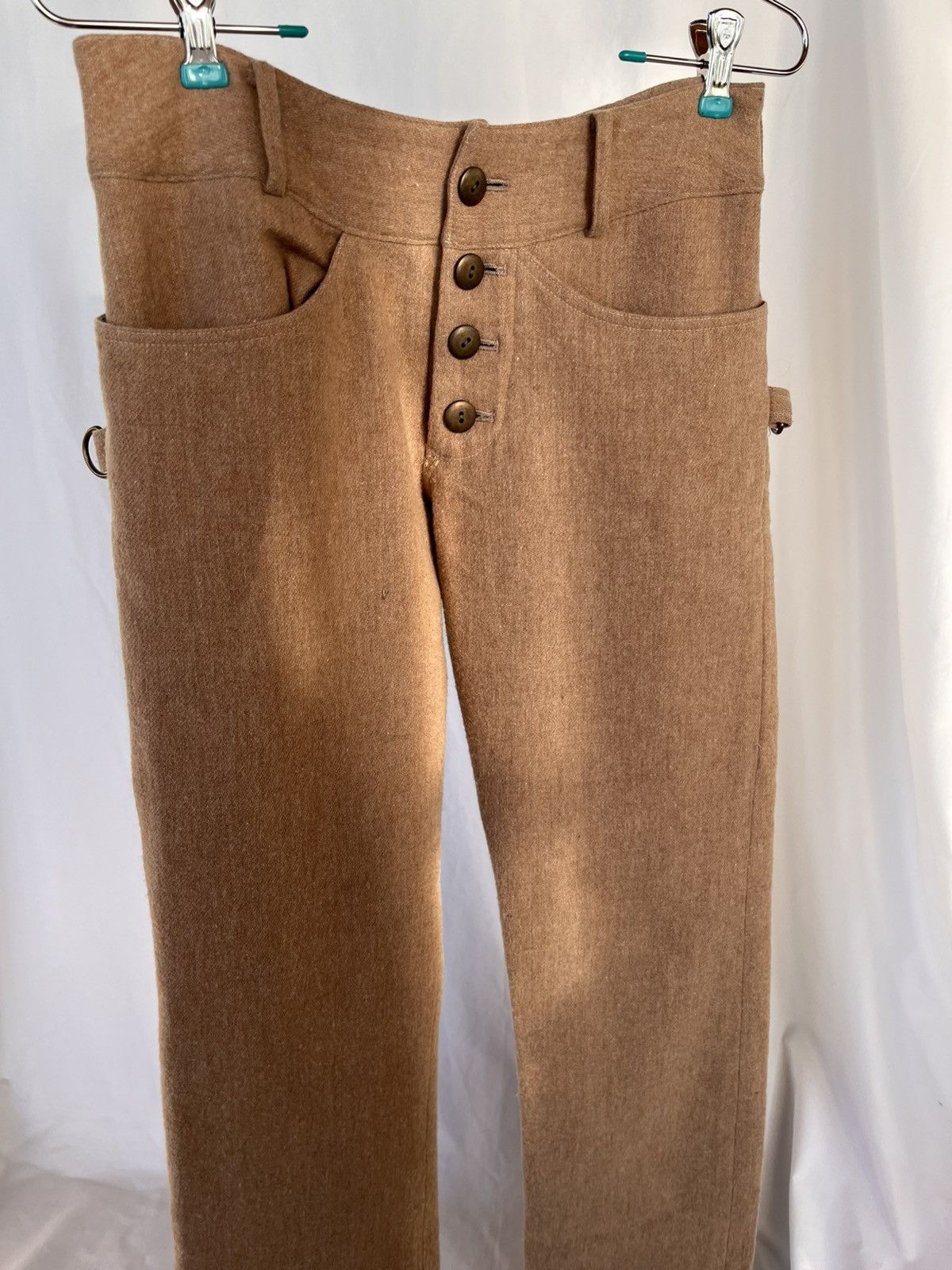 Beauty Beast Beauty:Beast cool pocket wool khaki tapered trouser Size US 29 - 4 Thumbnail