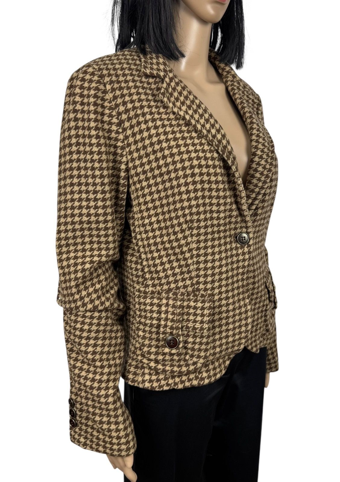Weekend Max Mara Weekend Max Mara Vintage Line Blazer Wool Glencheck US10 Size L / US 10 / IT 46 - 3 Thumbnail
