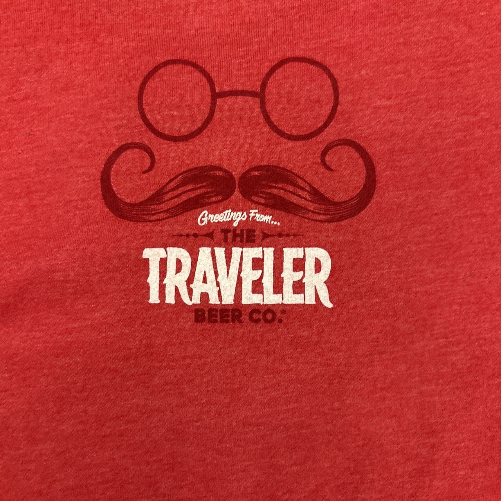 Bell TRAVELER BEER Vermont brewery T shirt Grapefruit Shandy tee size L red cotton blend jersey crew neck short sleeve women Size L / US 10 / IT 46 - 5 Thumbnail