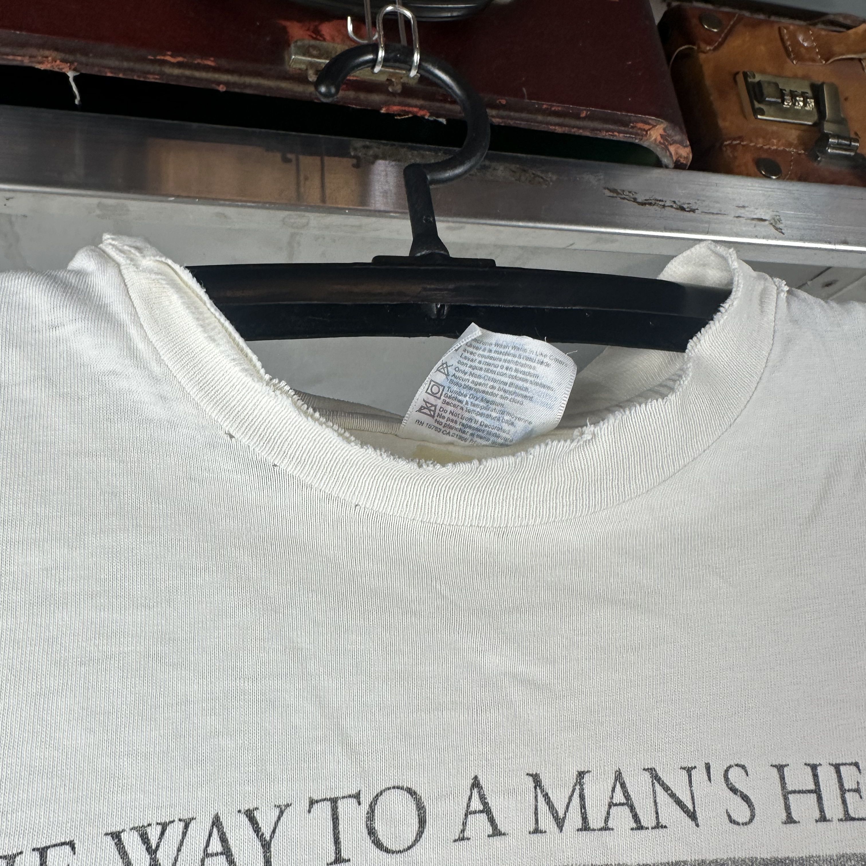 Vintage ​​​Peggy Murray The Way to a Man's Heart Through Fishing Tee Size US XL / EU 56 / 4 - 7 Thumbnail