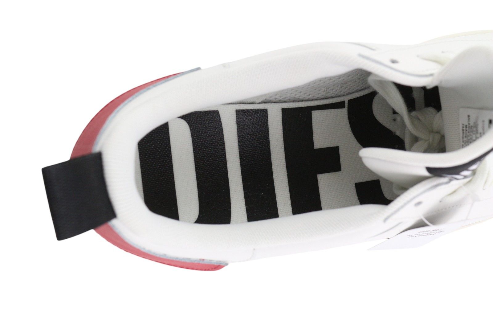 Diesel S-CLEVER LOW LACE EU44.5 White Red Leather 41559 Size US 11.5 / EU 44-45 - 8 Thumbnail
