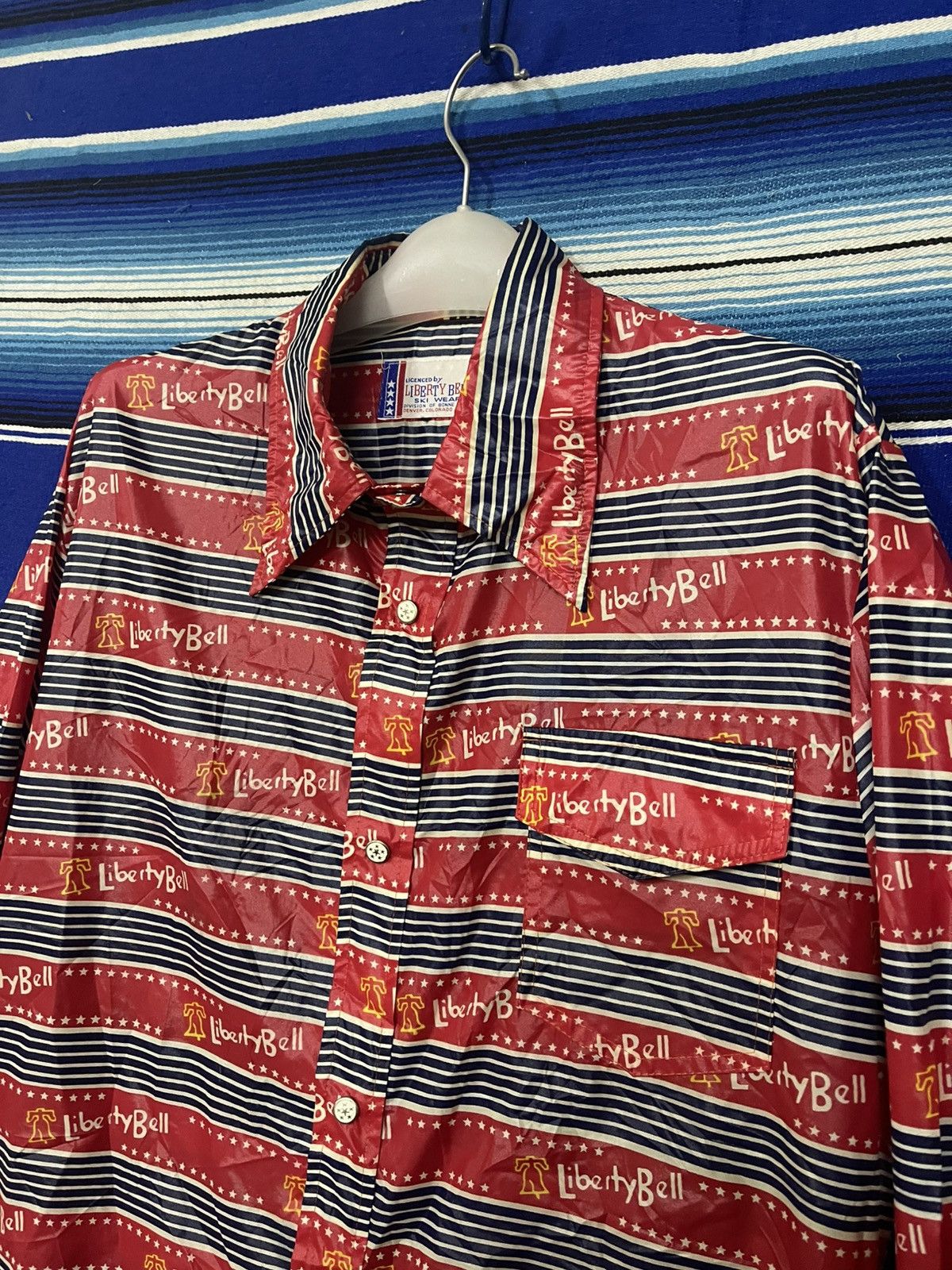 Liberty × Vintage 🔥Vintage LIBERTY BELL SKI WEAR Fullprint Button Up Shirt Size US M / EU 48-50 / 2 - 3 Thumbnail