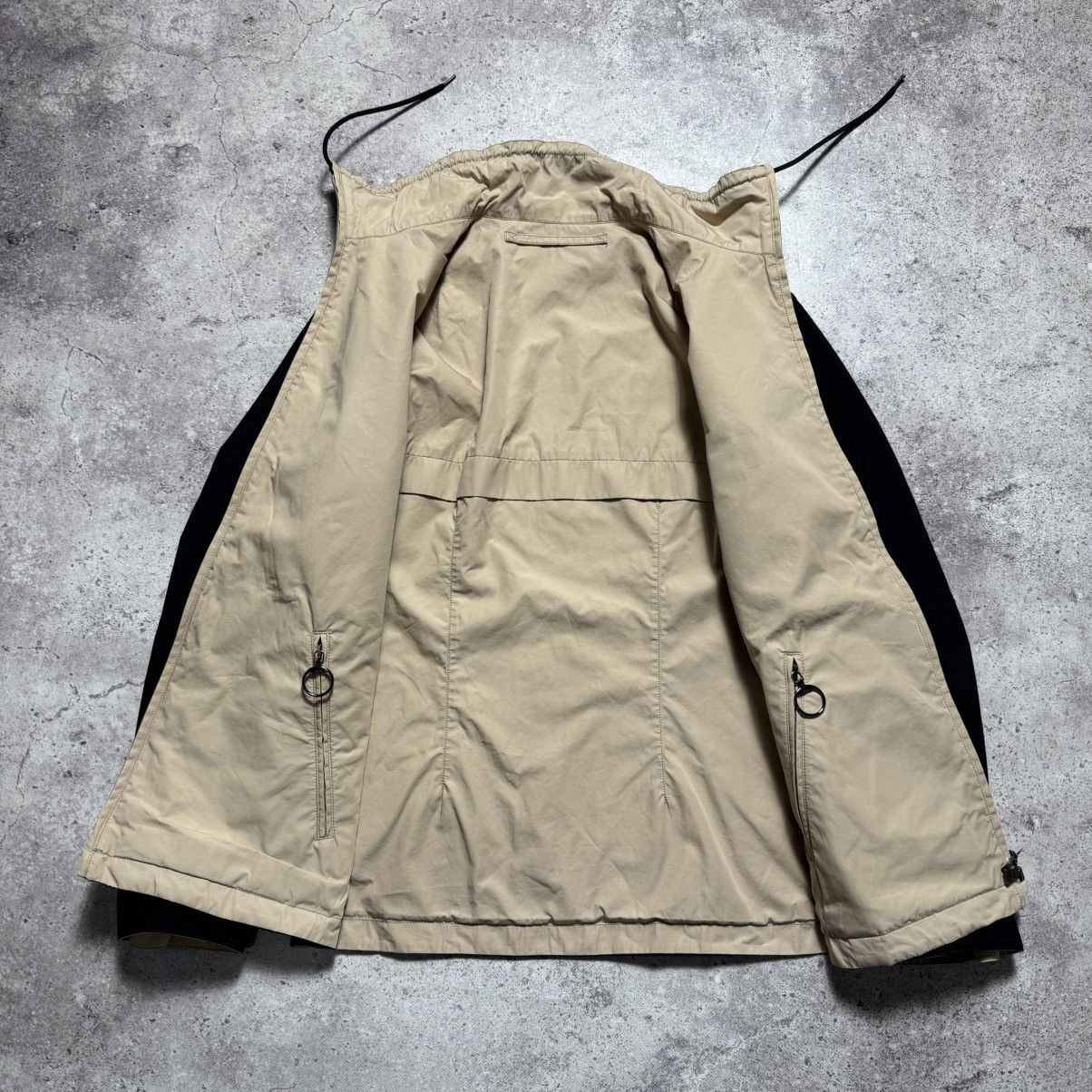 Prada Red Tab Reversible Gore Tex Black/Beige Nylon Jacket
