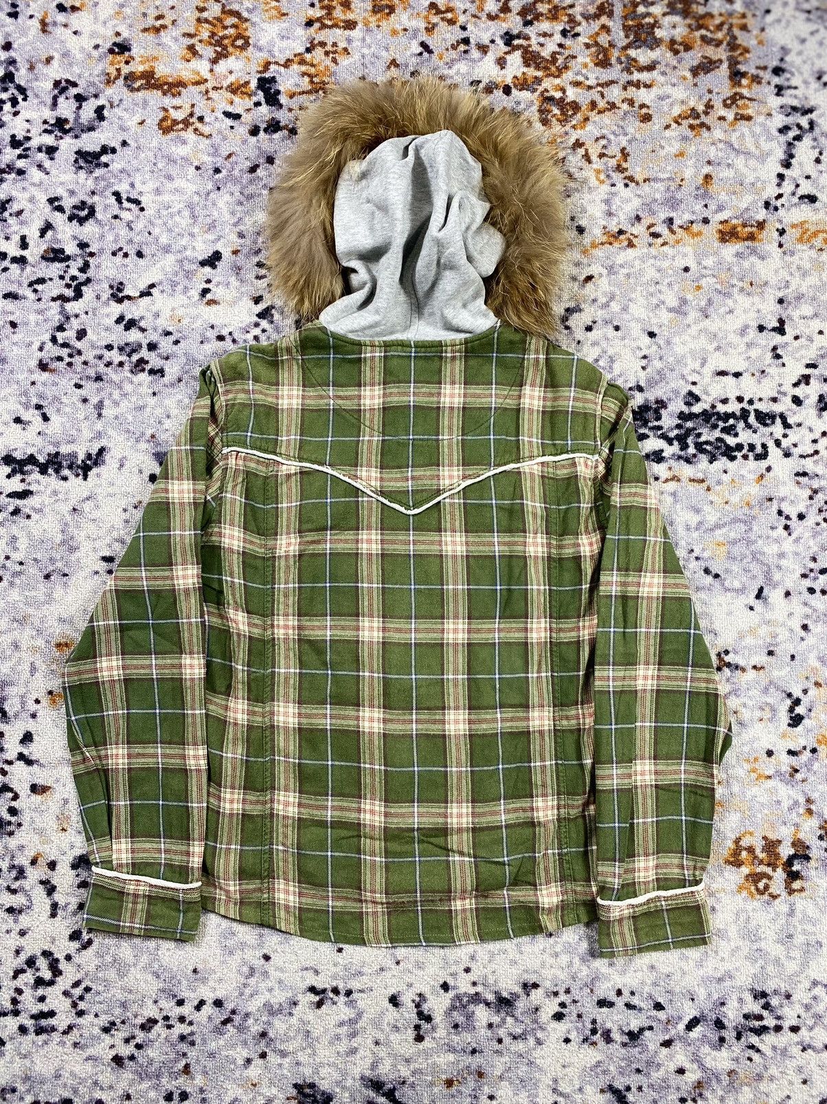 Japanese Brand Edwin Fur Flannel Hoodie ifsixlgb Style Size US M / EU 48-50 / 2 - 5 Thumbnail