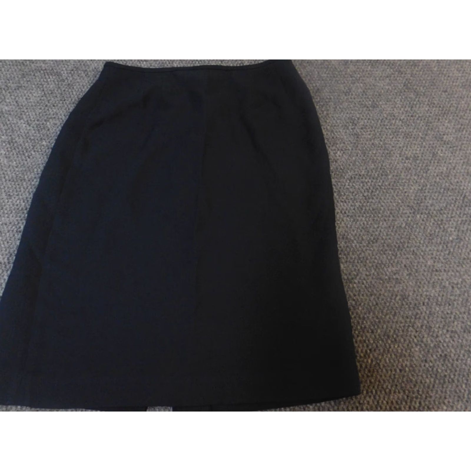 Preston & York Preston & York Womens Skirt 12 A-line Knee Length Blue Knit Cotton Zipper Size 34" / US 12 / IT 48 - 2 Thumbnail