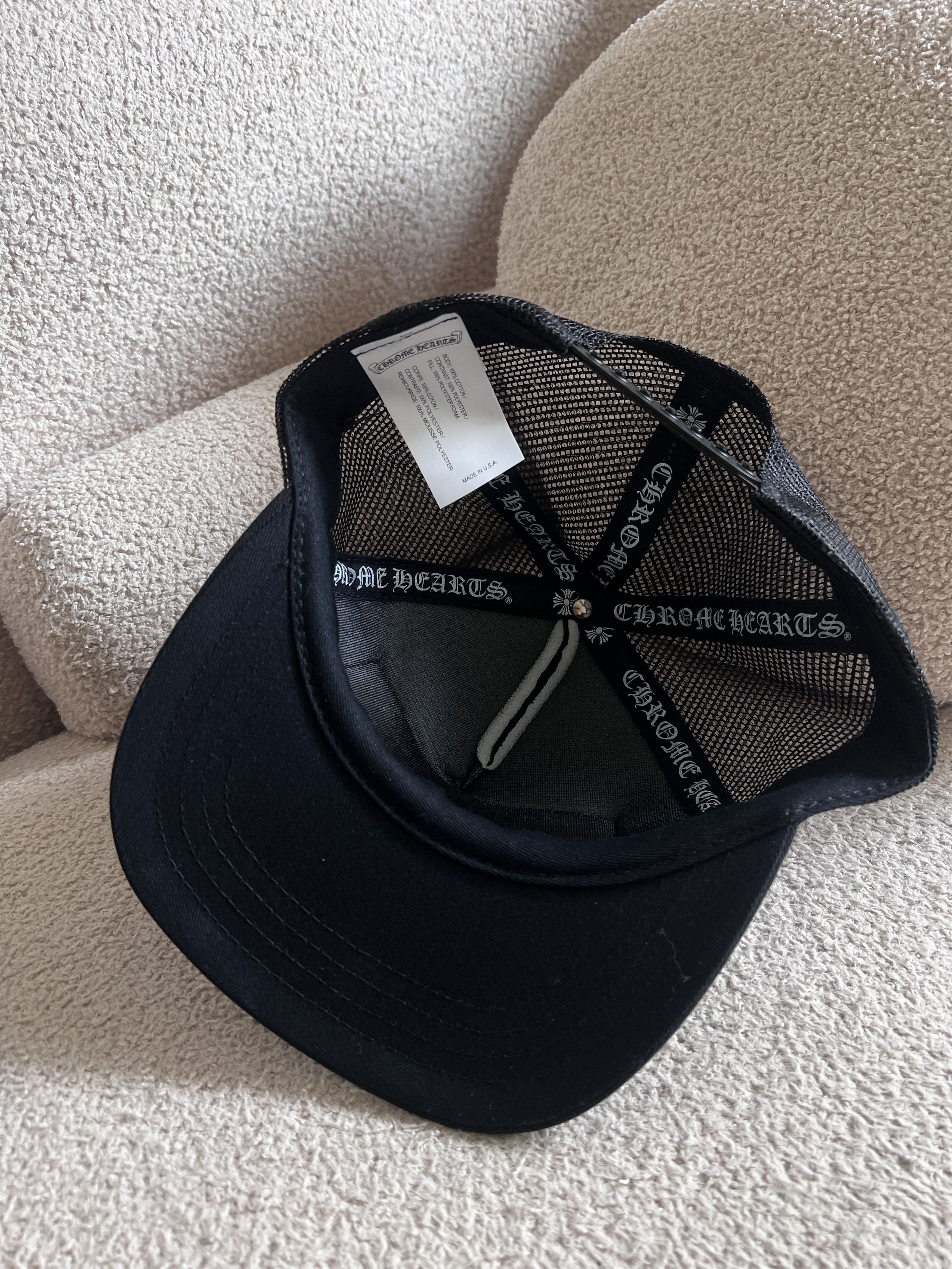 Chrome Hearts CHROME HEARTS CH Las Vegas BlacK Trucker Hat Size ONE SIZE - 5 Thumbnail
