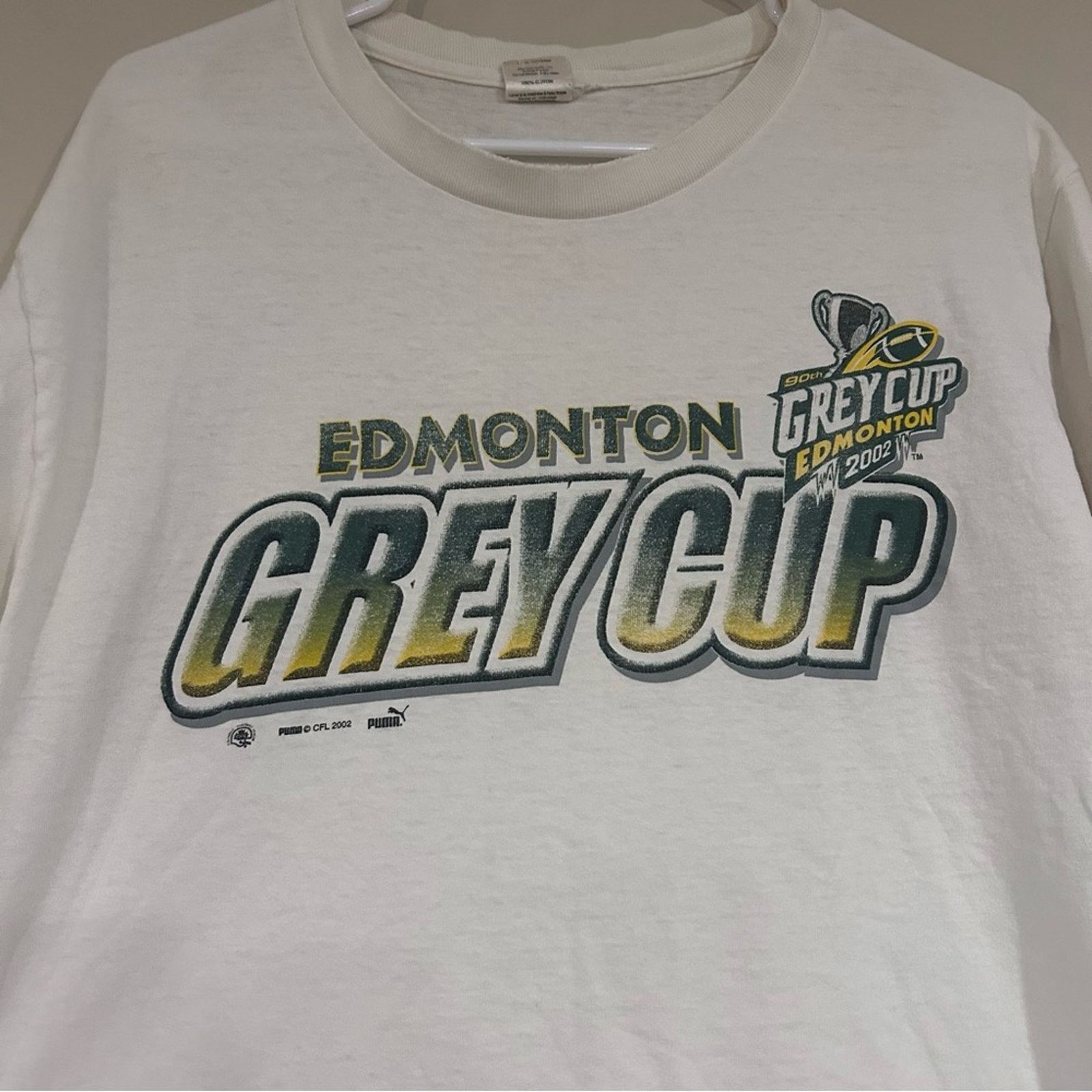 Puma Vintage 2002 Edmonton Grey Cup Football Shirt Size US M / EU 48-50 / 2 - 2 Thumbnail