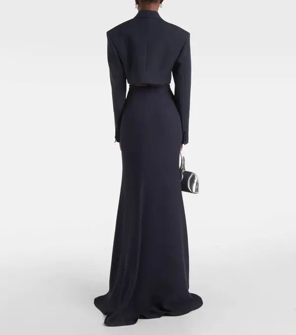 Valentino o1y0326 Maxi Skirt in Midnight Blue Size 28" / US 6 / IT 42 - 3 Thumbnail