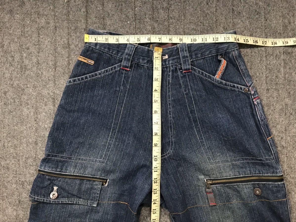 Japanese Brand Hobo Denim Standard Multipocket Cargo Indigo Straight Cut Size US 28 / EU 44 - 13 Thumbnail