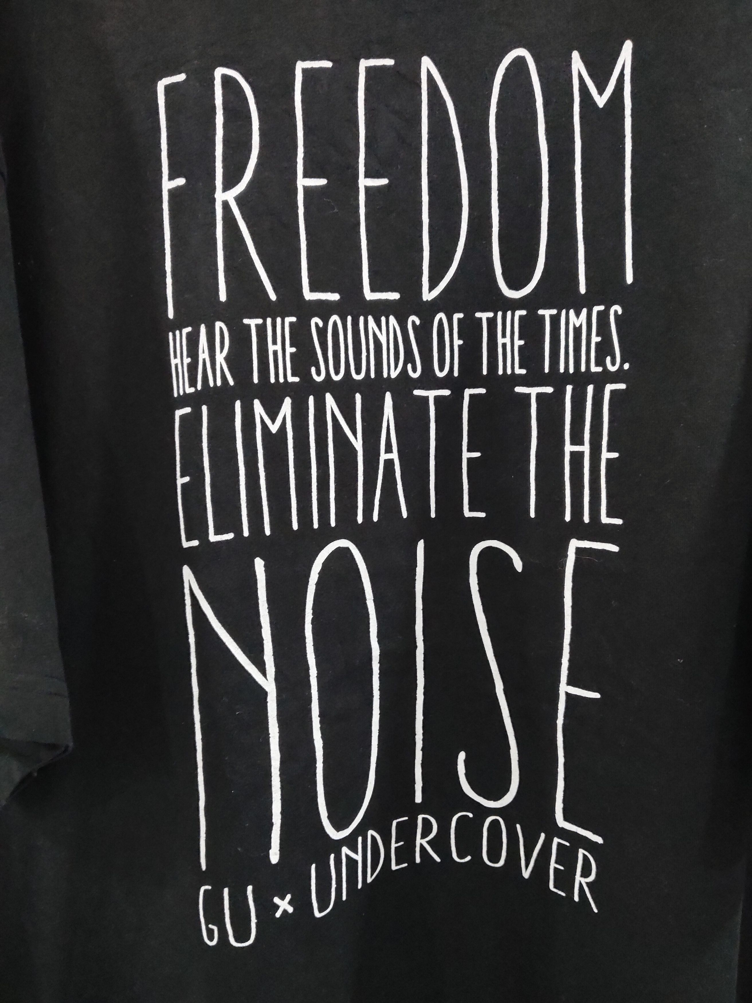 GU × Japanese Brand × Undercover Gu X Undercover Eliminate the noise Tshirt Size US XL / EU 56 / 4 - 2 Thumbnail
