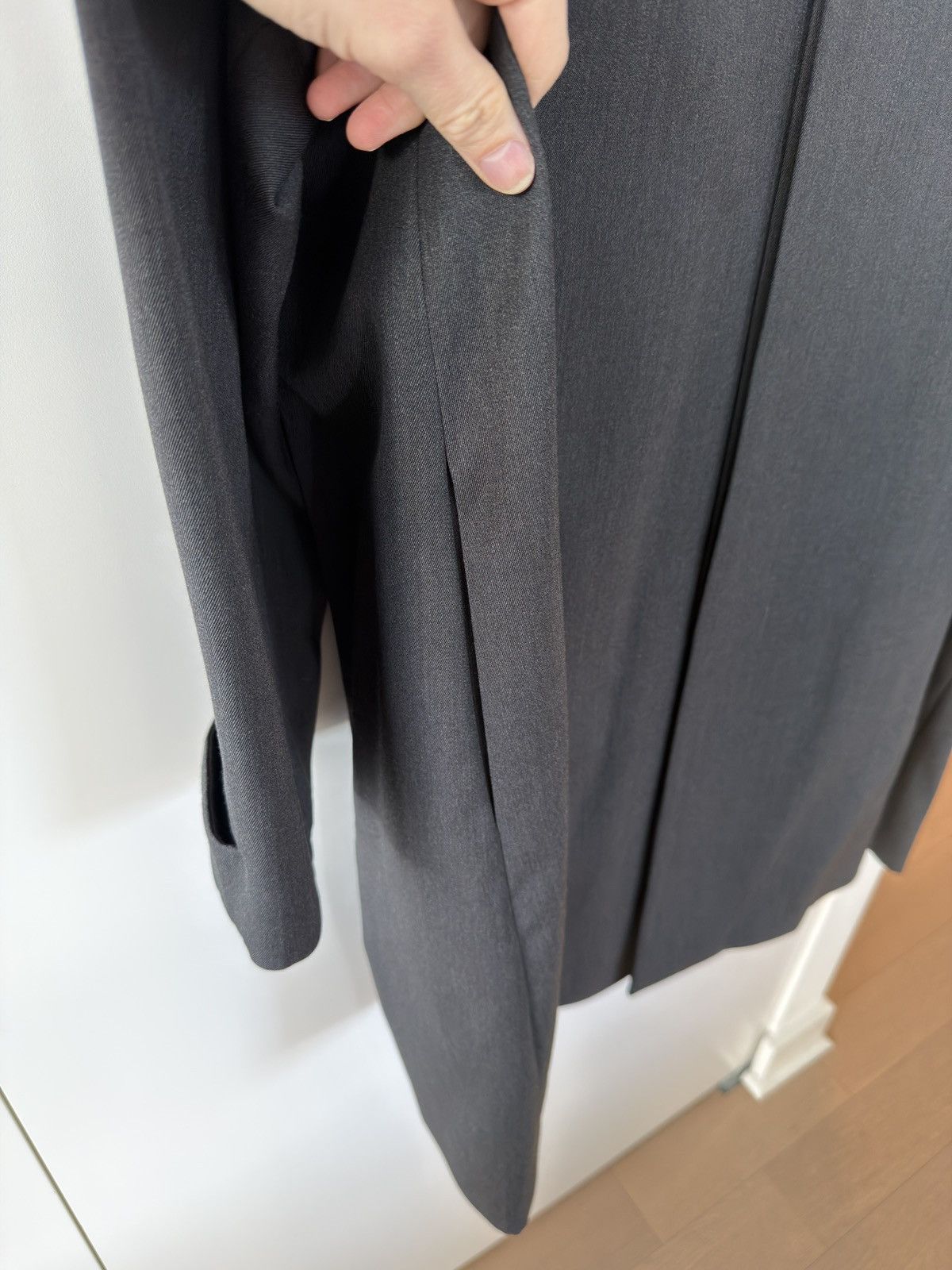 Ermenegildo Zegna × Fear of God Oversized Wool Trench Coat Anthracite 50 Size US L / EU 52-54 / 3 - 8 Thumbnail