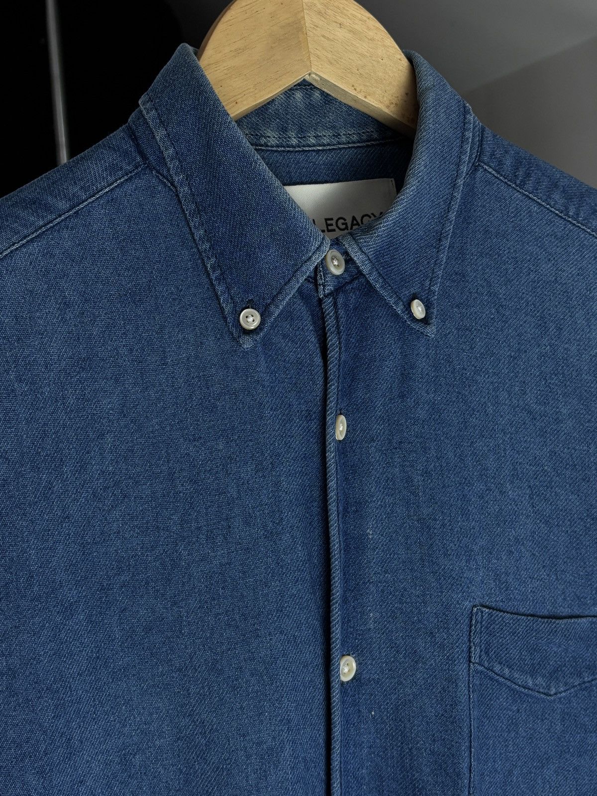 Our Legacy Our Legacy Blue Vintage Button Up Shirt Archive Denim Size US M / EU 48-50 / 2 - 3 Thumbnail