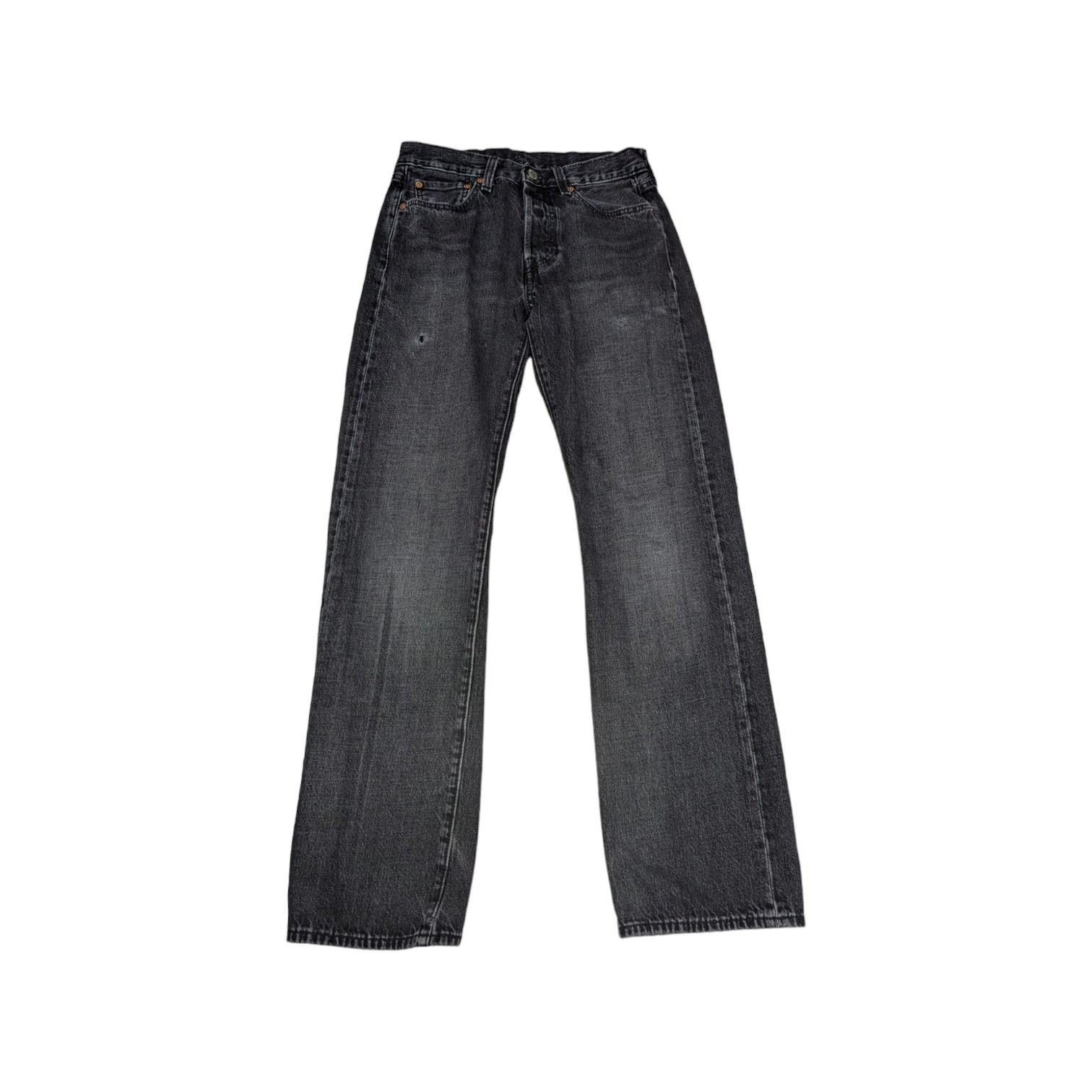 Levi's Levi's Premium 501 Jeans Straight Leg Denim Charcoal Black Size 29" - 1 Thumbnail