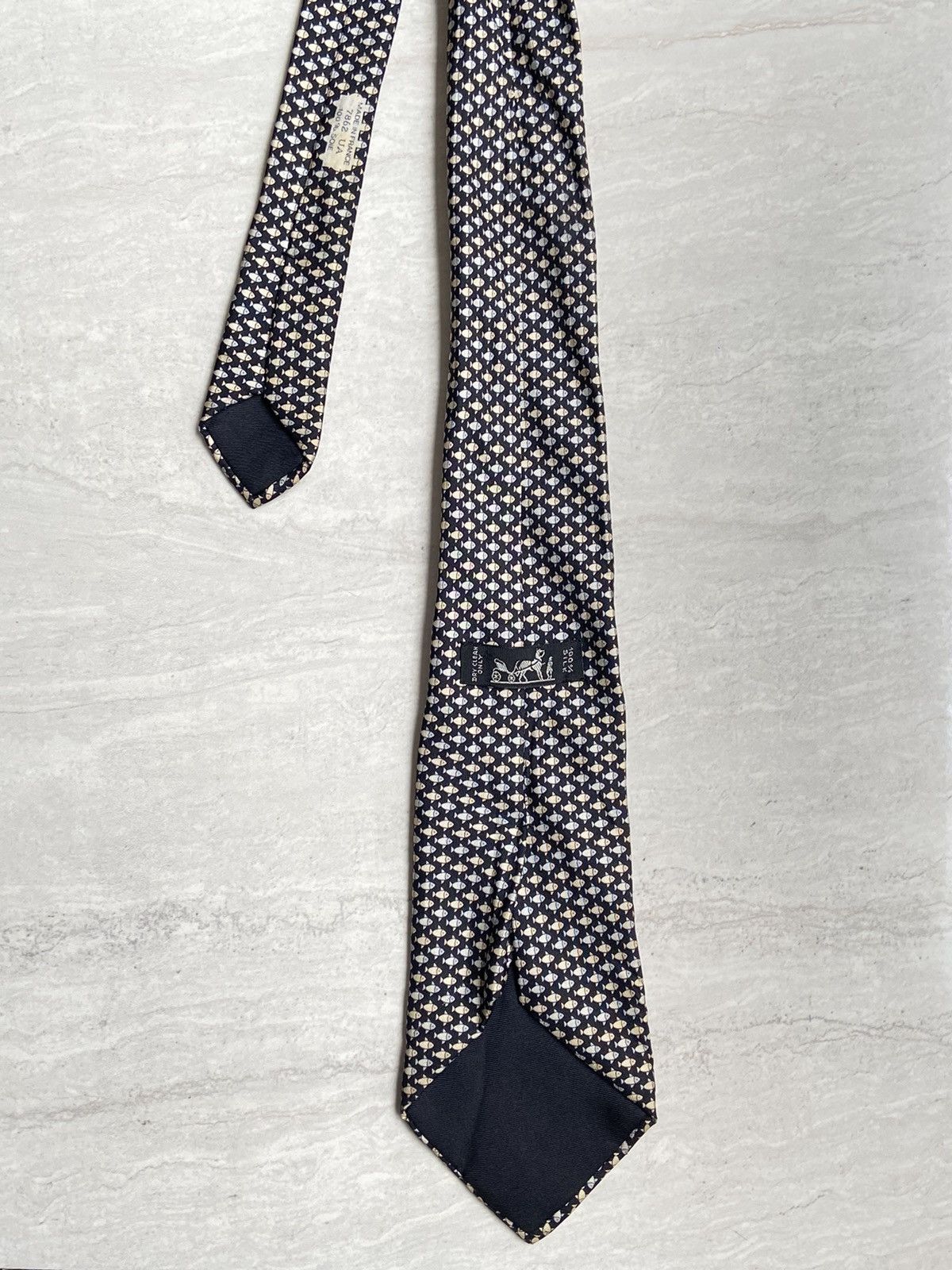 Hermes HERMES Paris Motive Tie Size ONE SIZE - 2 Thumbnail