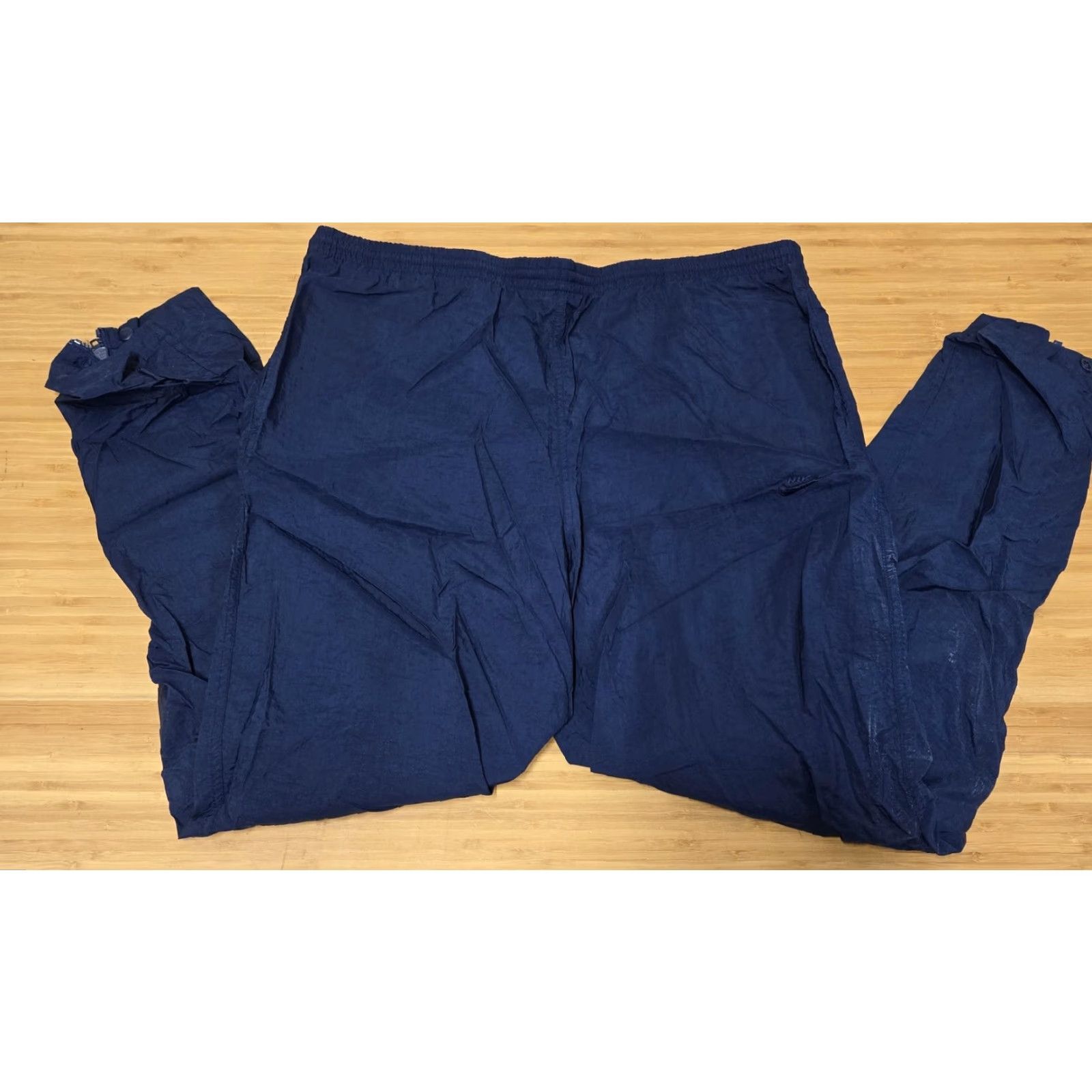 Nike Nike Track Pants Mens M Navy Windbreaker Ankle Zip Foot Locker Size US 31 - 4 Thumbnail