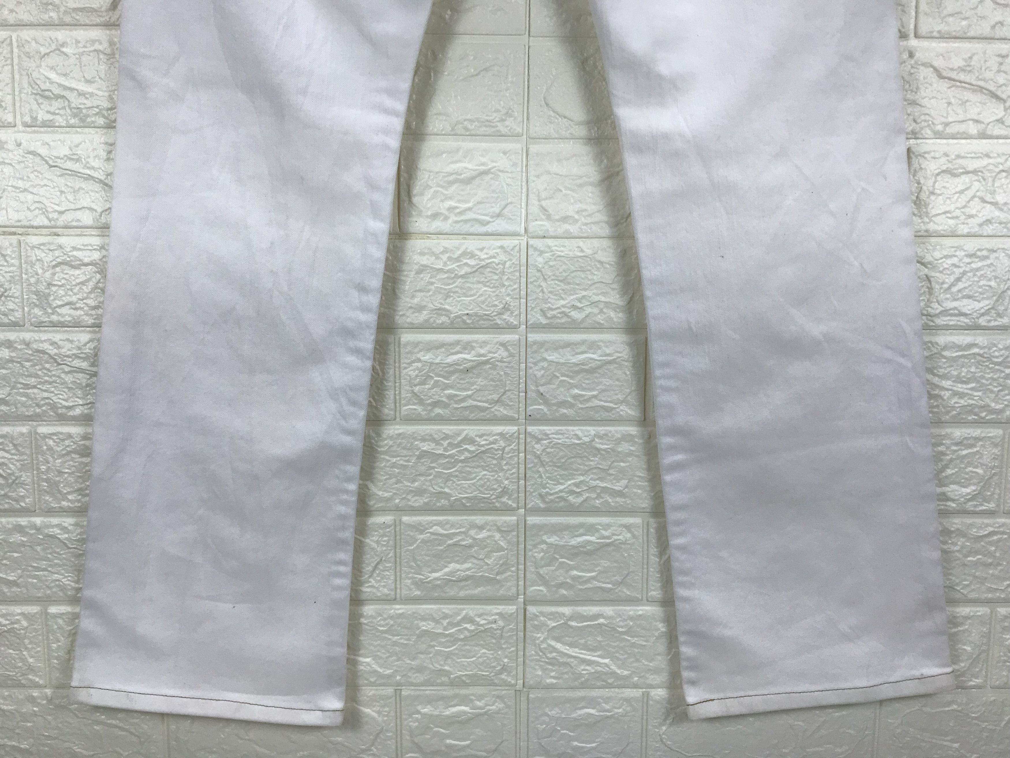 Edwin Vintage Edwin Flare Jeans White deni Size US 33 - 8 Thumbnail